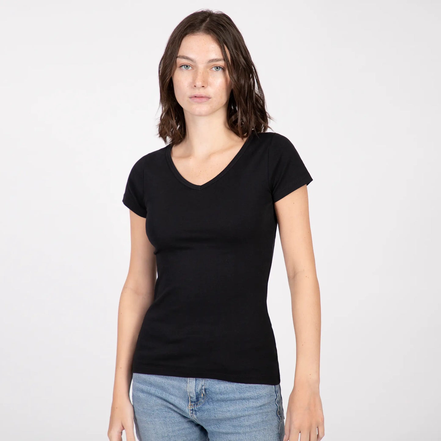 softest organic cotton prima tee color black