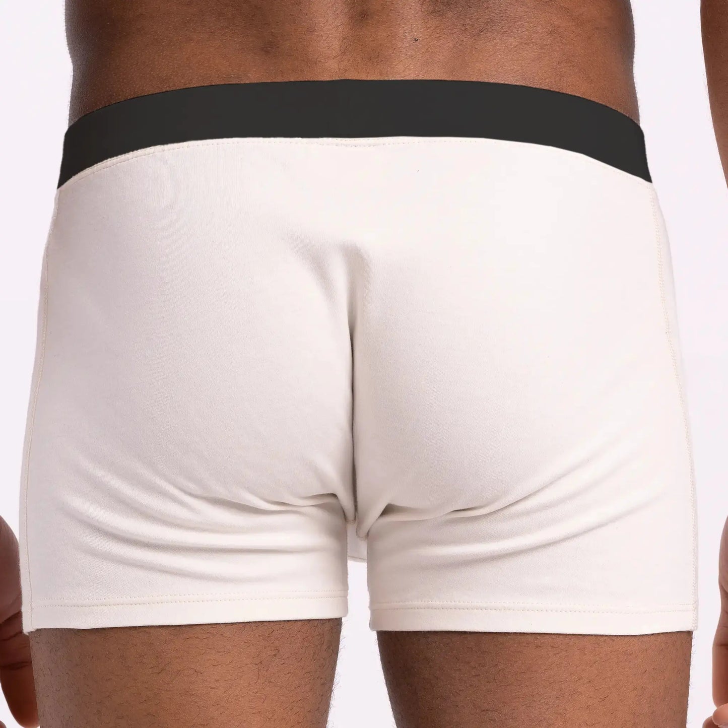 Men's Organic Pima Cotton Boxer Briefs color undyed