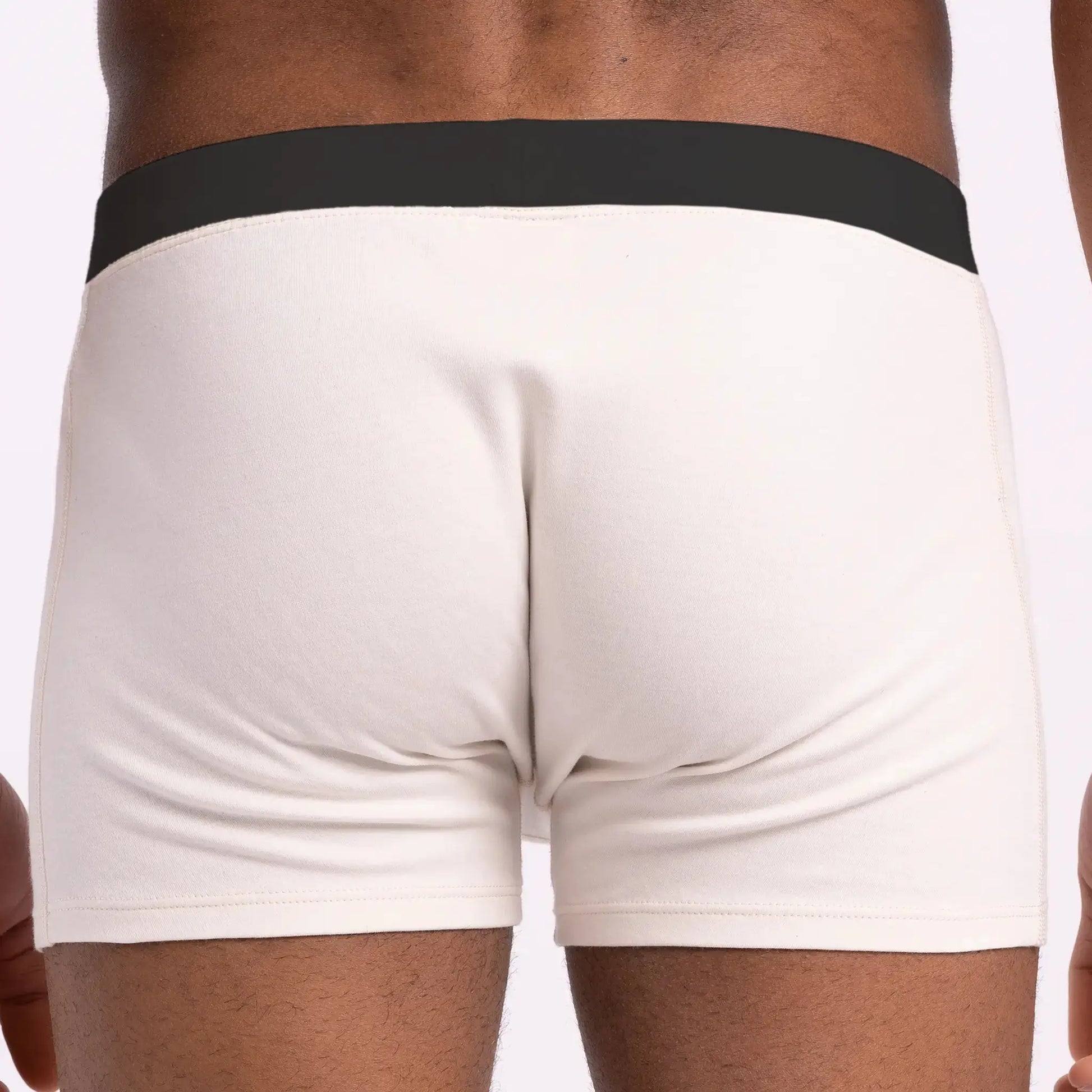 Men's Organic Pima Cotton Boxer Briefs color undyed