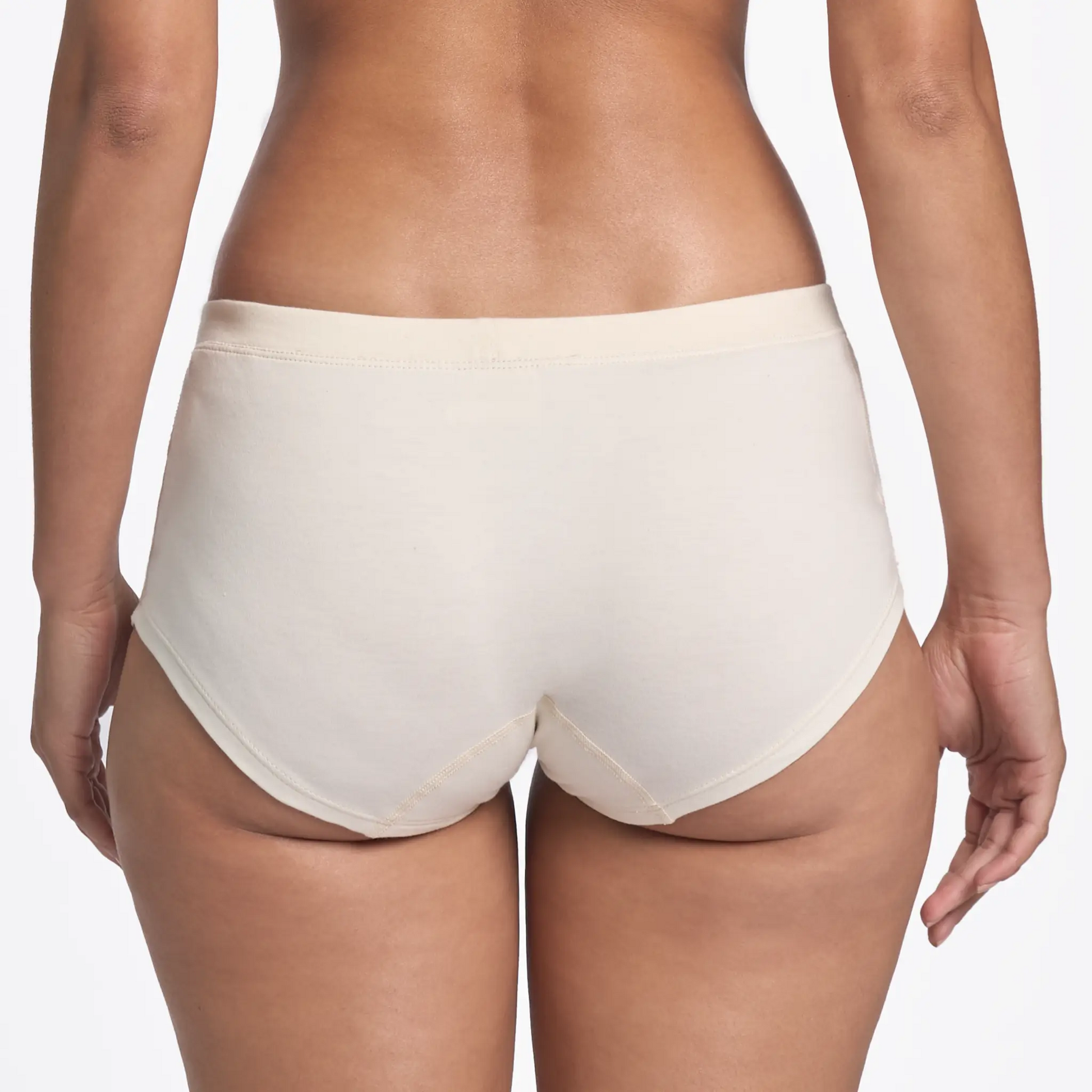 Women's Organic Pima Cotton Panties color Undyed