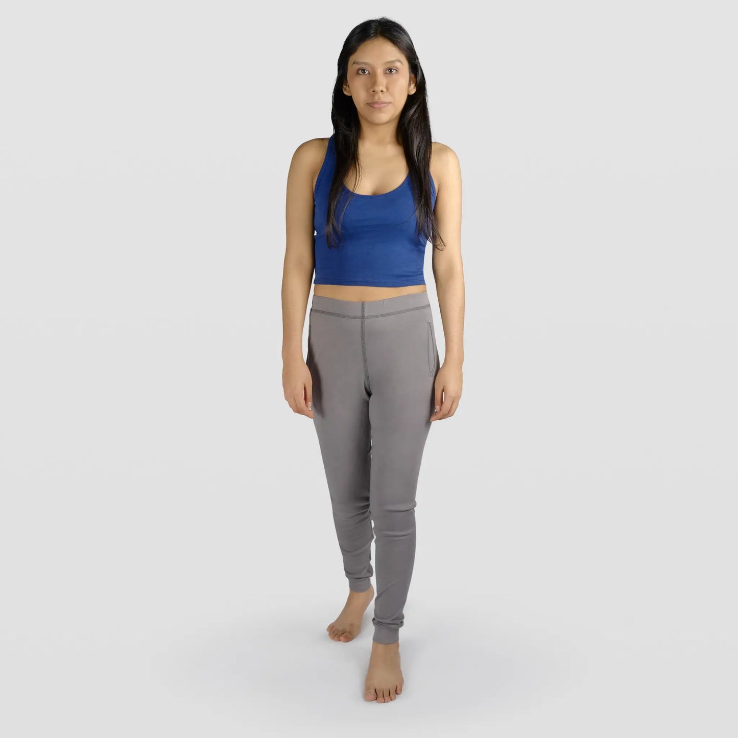 womens all natural joggers color natural gray