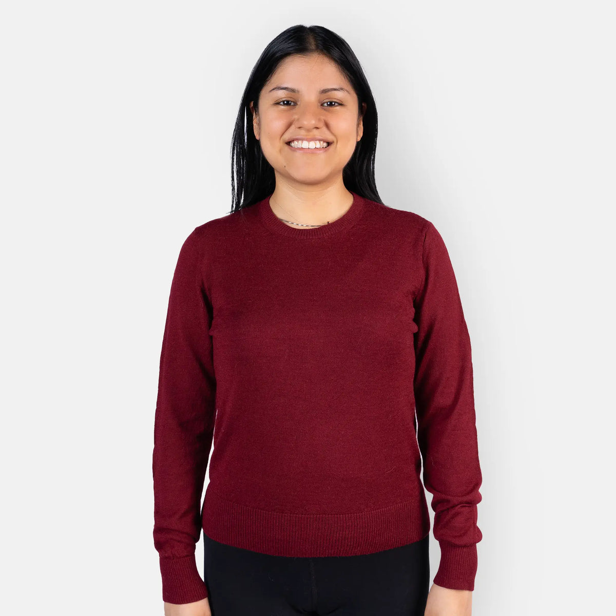 womens all occasions alpaca sweater color red