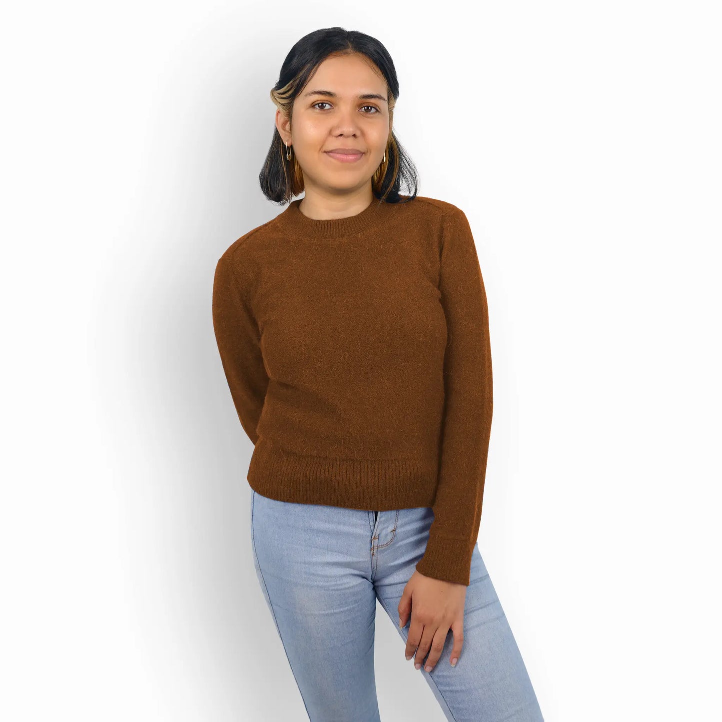 womens antiodor pullover color brown