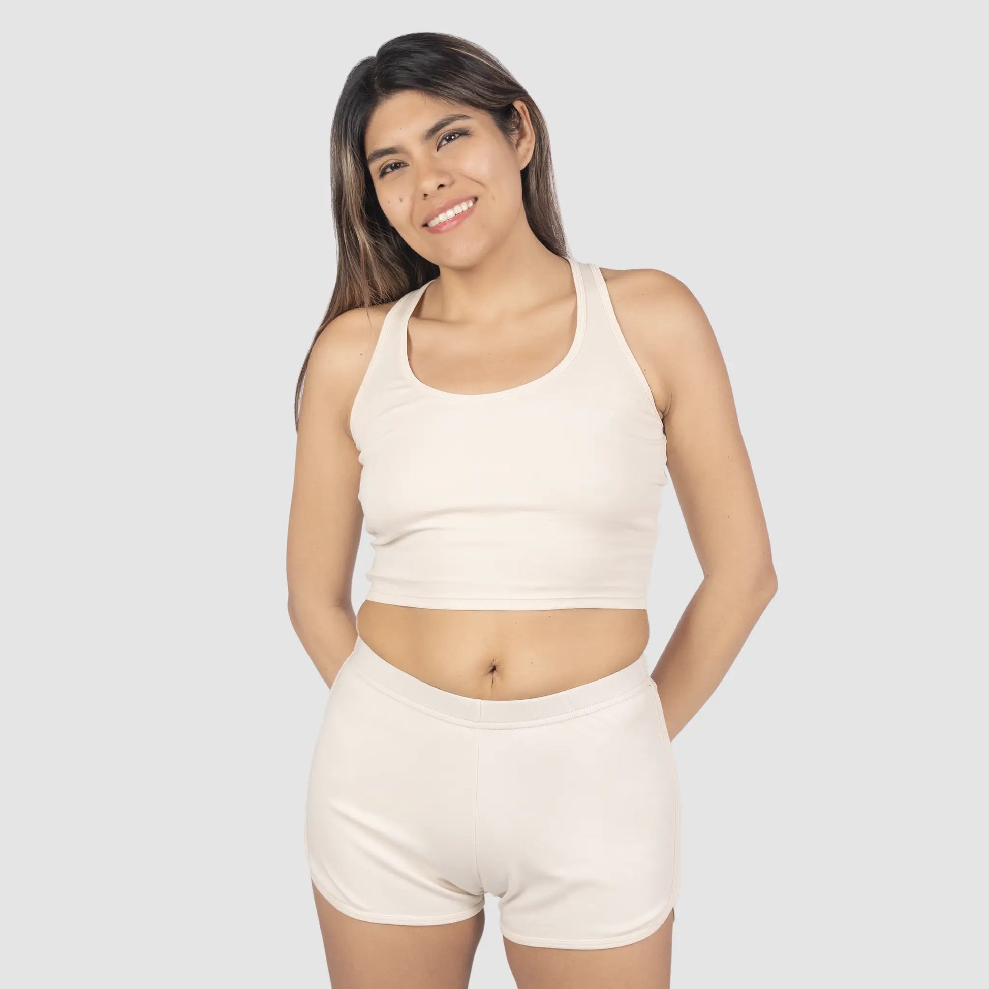 Women's Organic Pima Cotton Short Tank color undyed