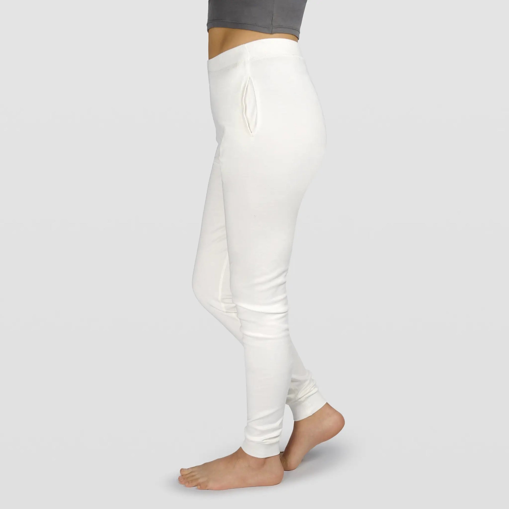 womens indoor joggers color white