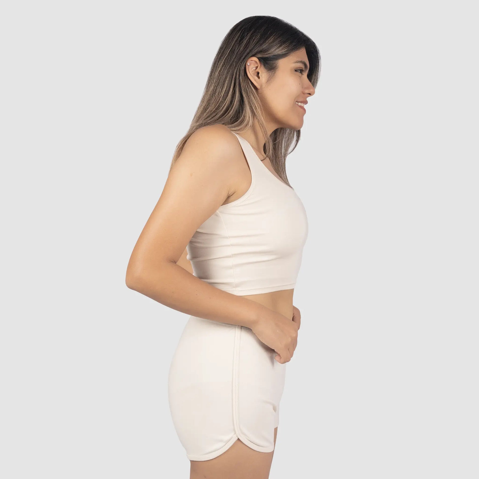 Women's Organic Pima Cotton Short Tank color undyed