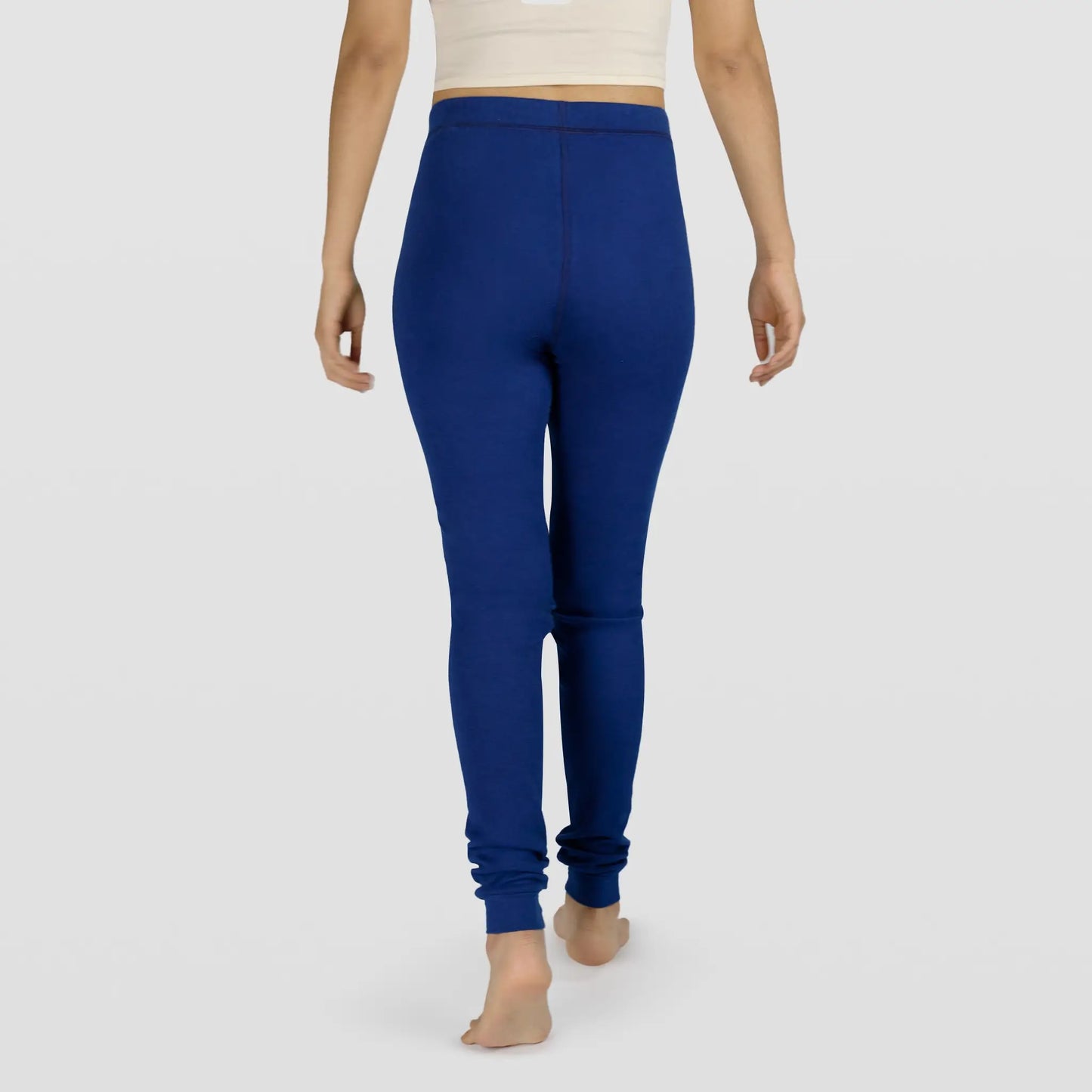 womens sustainable joggers color natural blue
