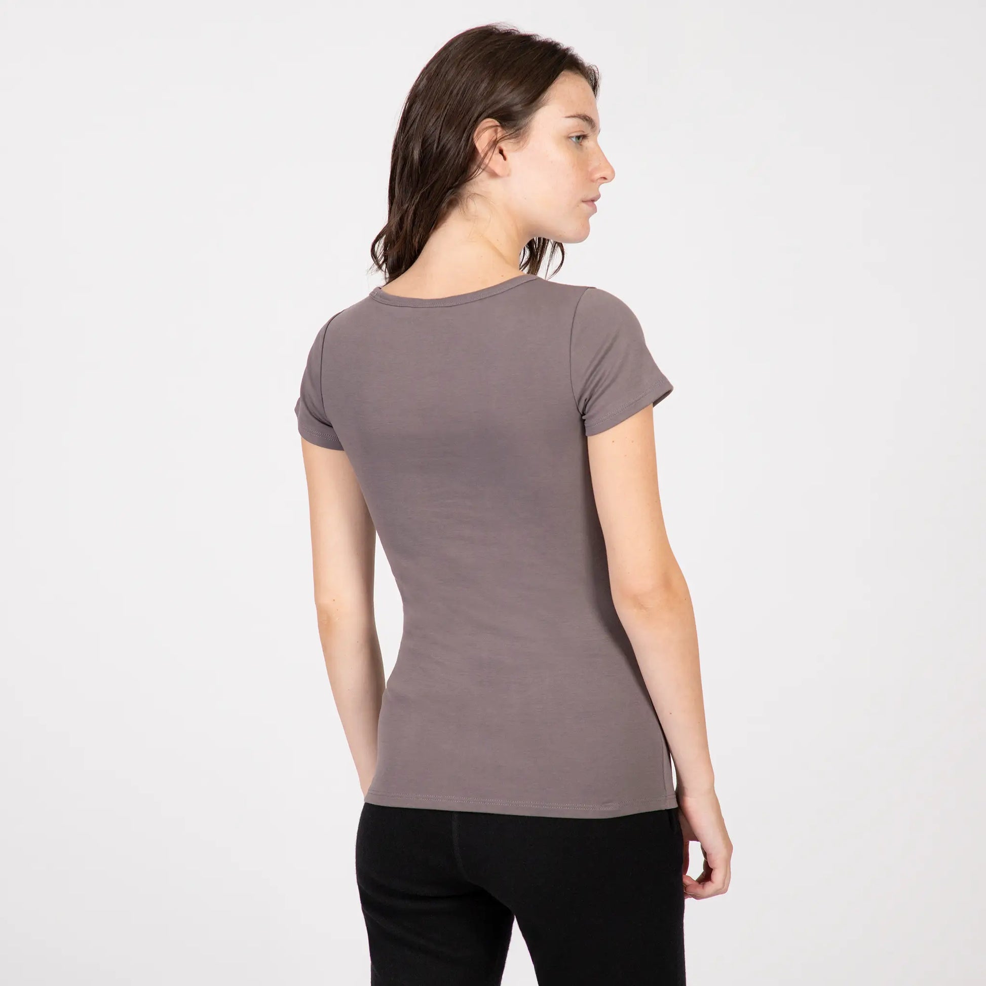 Women's Organic Pima Cotton T-Shirt color Natural Gray