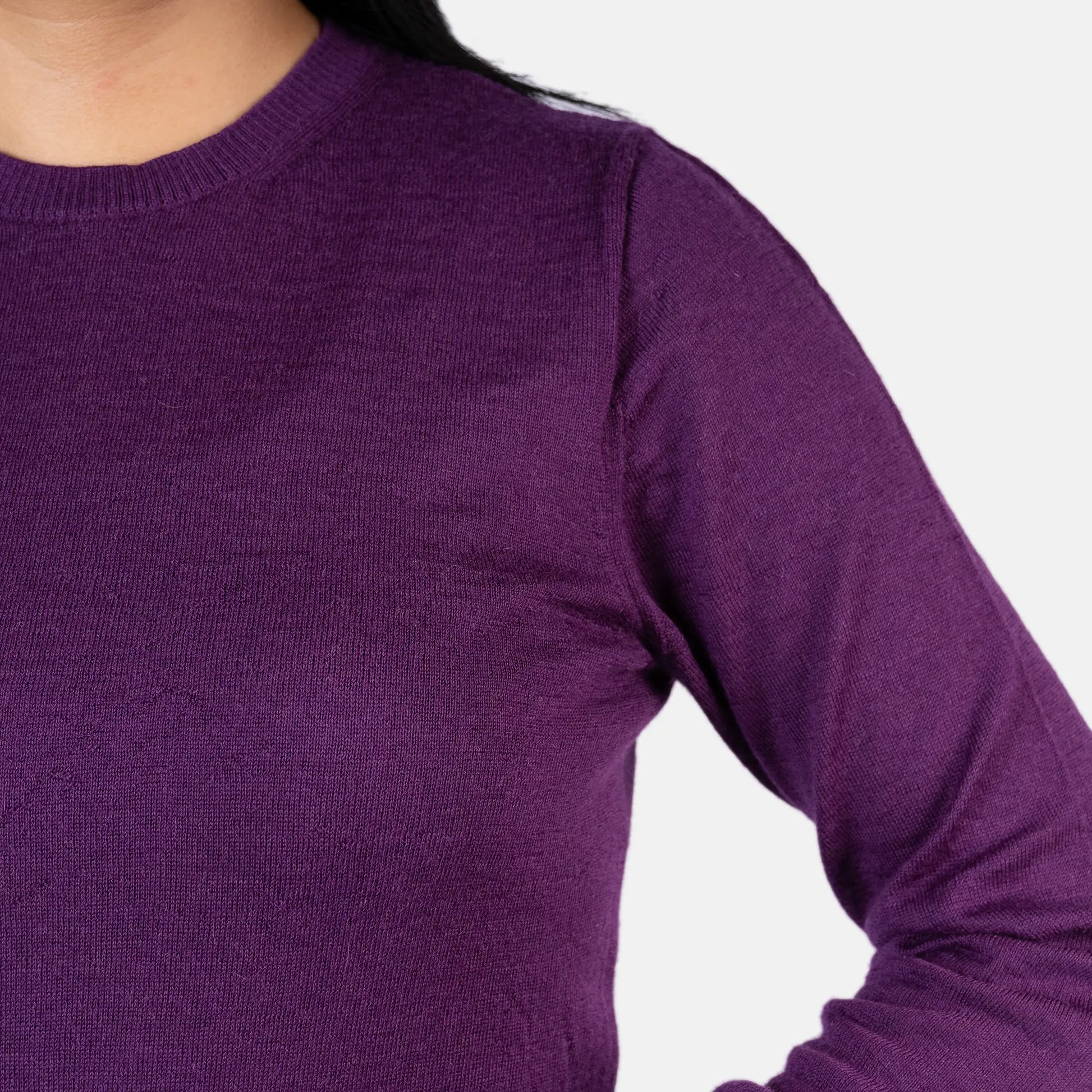 womens best alpaca wool sweater color purple