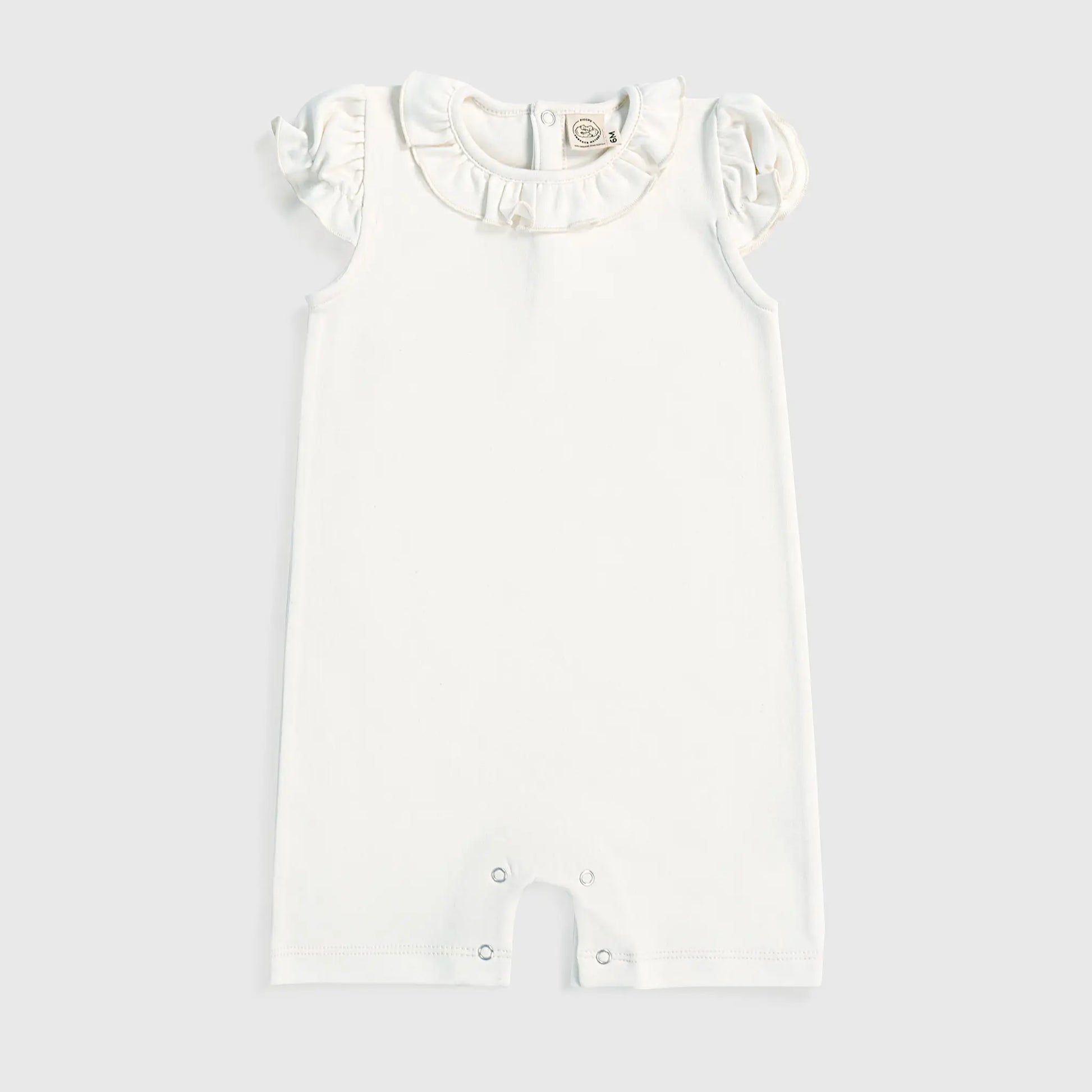 Baby Girl Organic Pima Cotton Sleeveless Romper cover