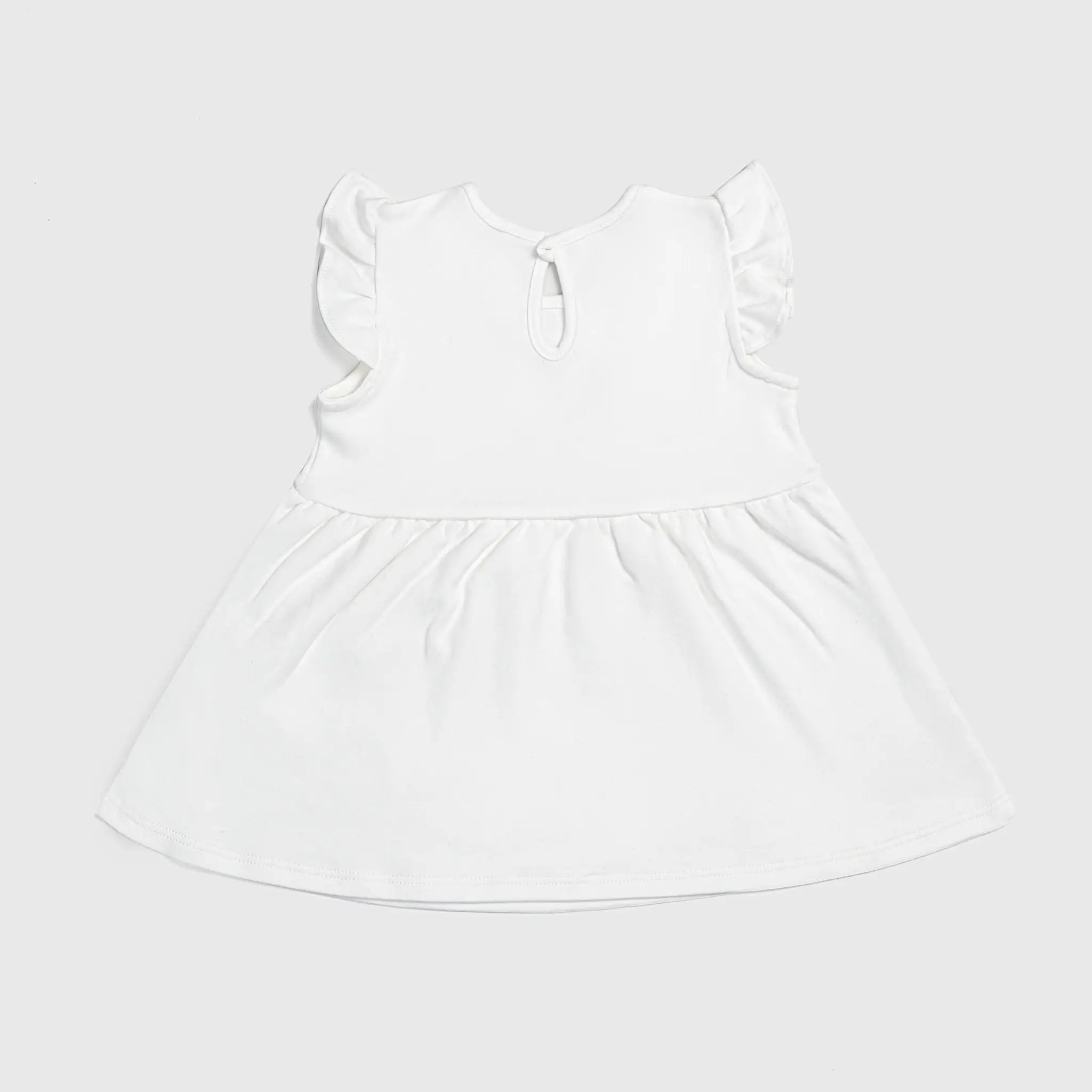 baby girl organic dress color white