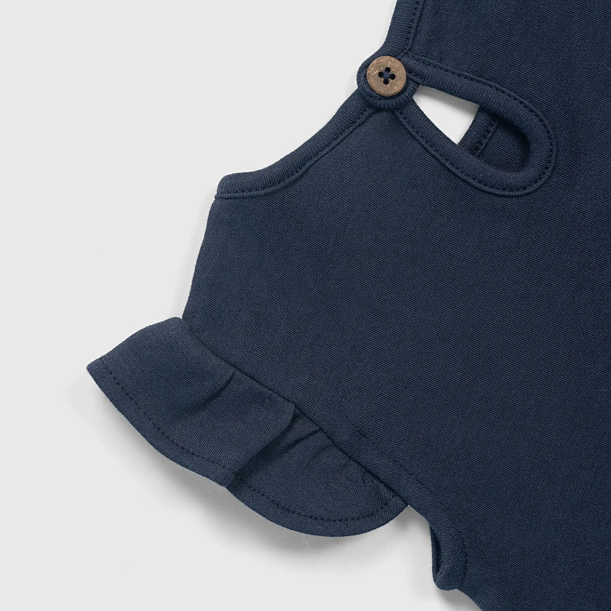baby girl sustainable brand dress color navy blue