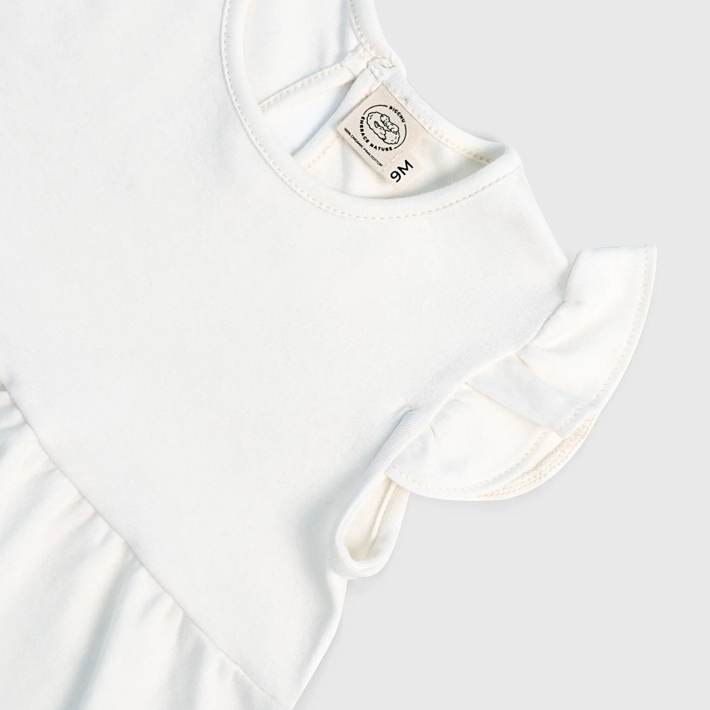 3 Pack - Baby Girl Organic Pima Cotton Flutter Sleeve Dress cover