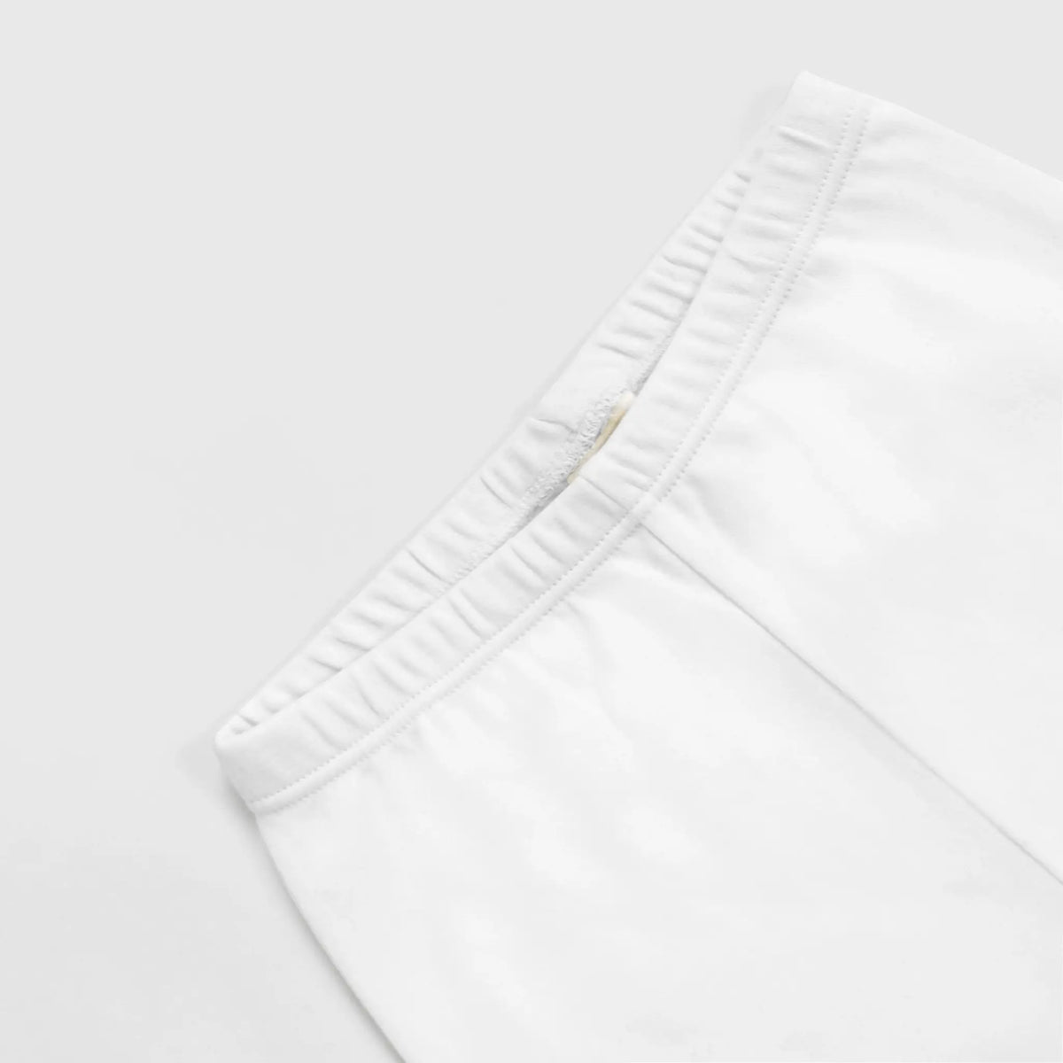 babys 100 cotton pants color white