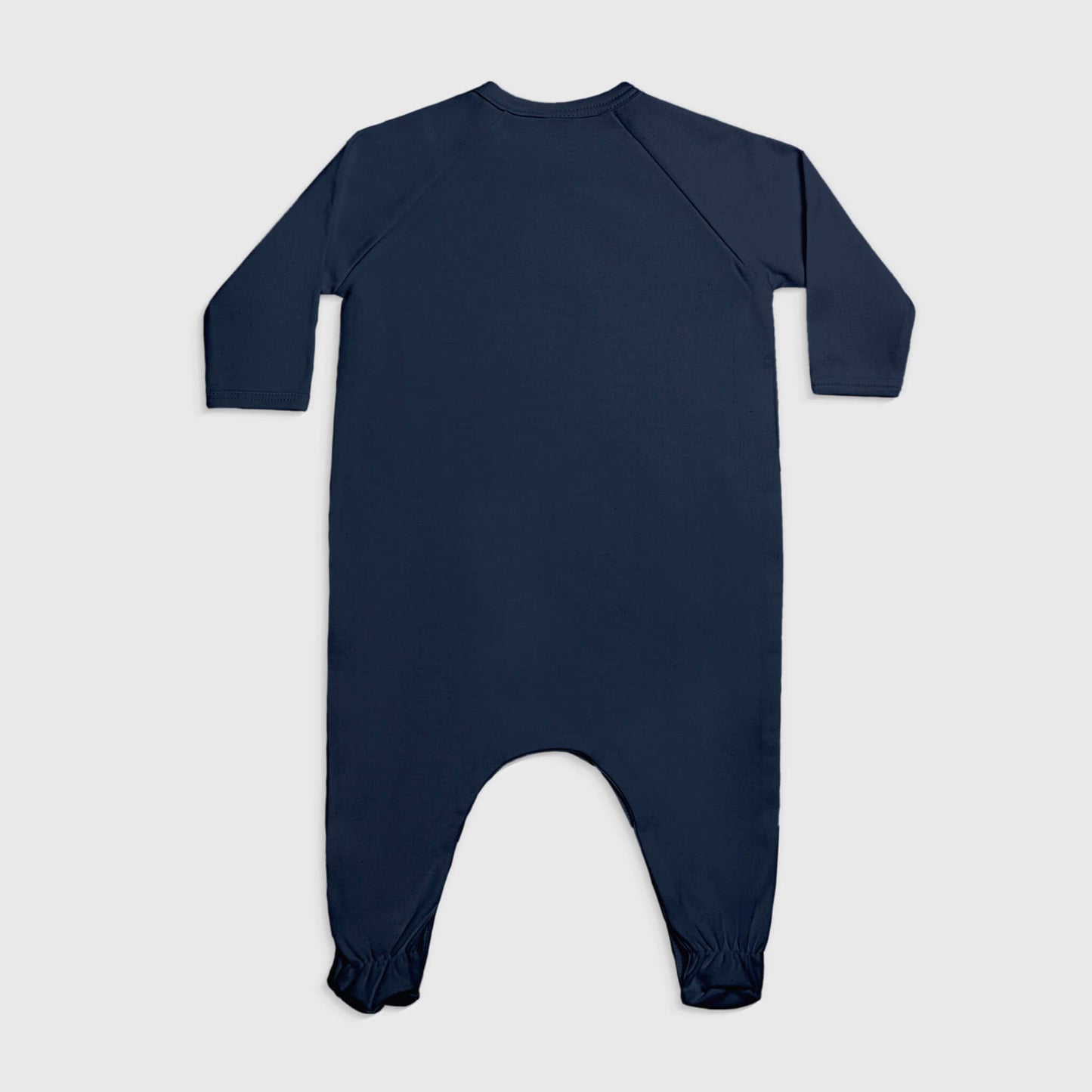 babys comfortable fit footie pajamas color navy blue