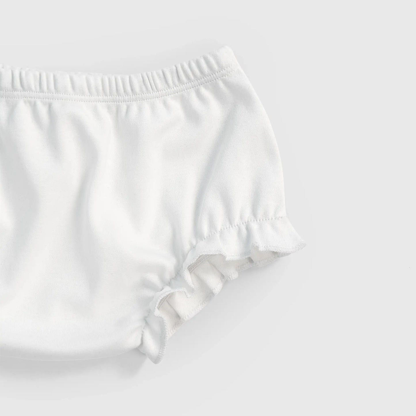 Baby's Organic Pima Cotton Diaper Cover color White