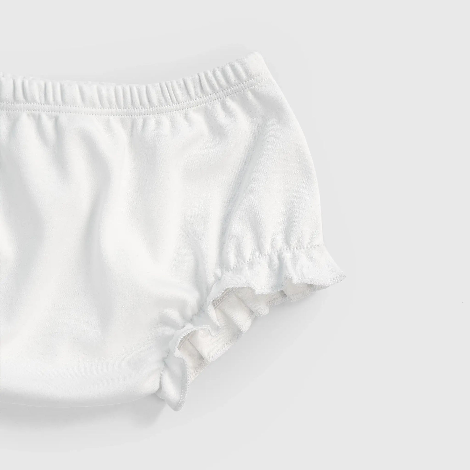 Baby's Organic Pima Cotton Diaper Cover color white