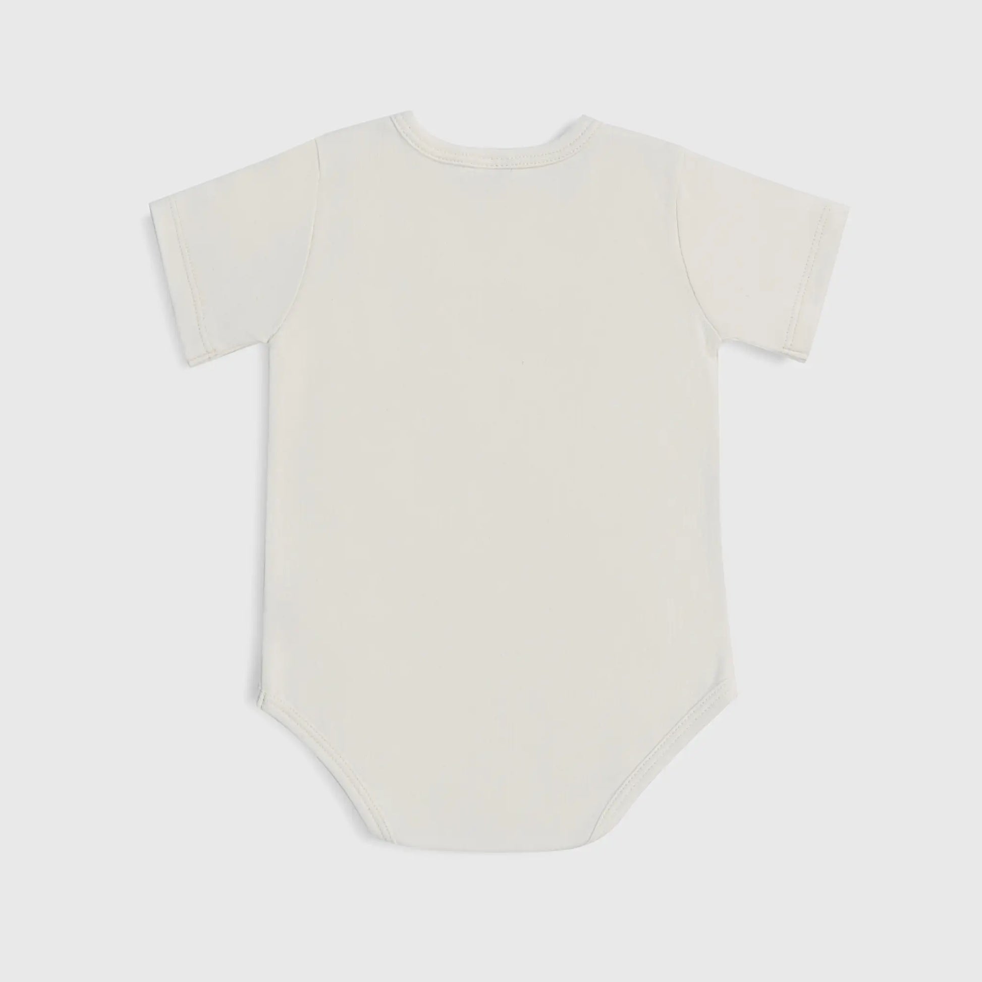 Baby's Organic Pima Cotton Short-Sleeve Bodysuit color Undyed