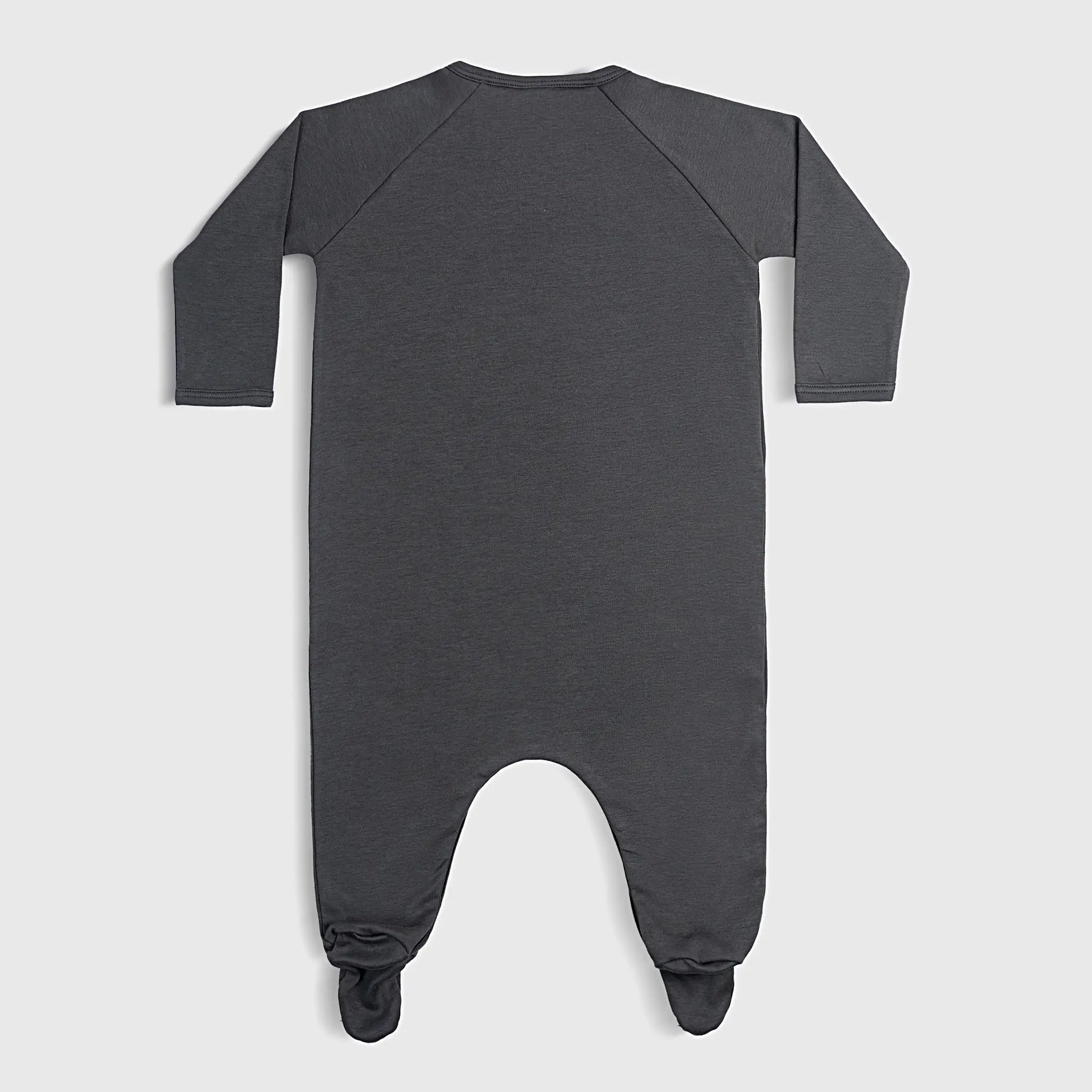 babys green footie pajamas color gray