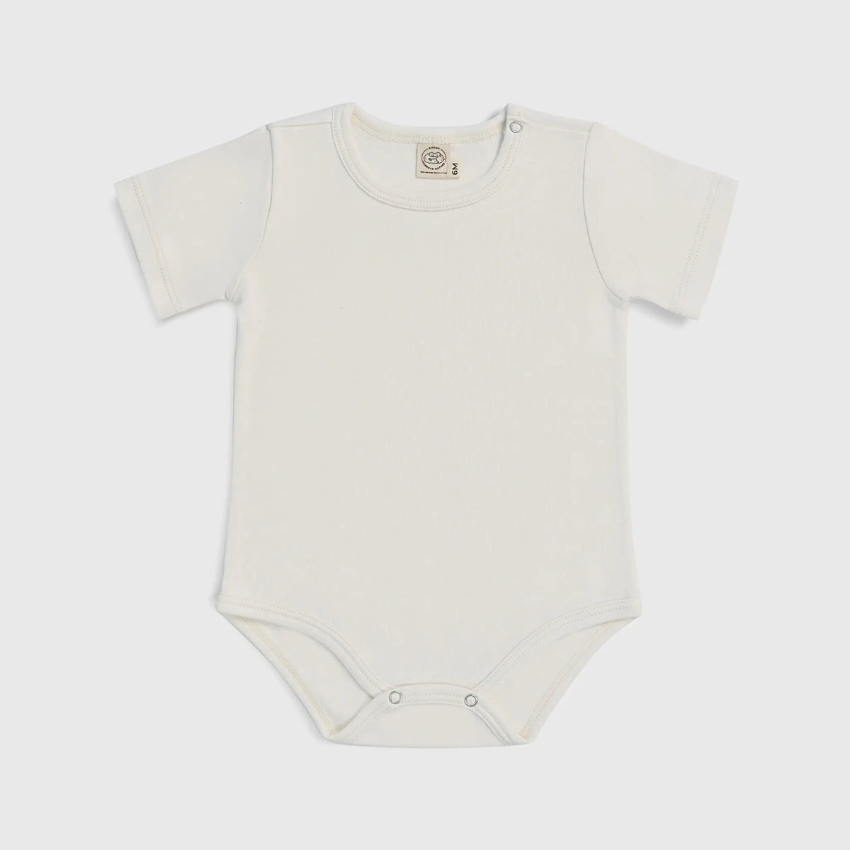babys natural dye short sleeve bodysuit color Undyed