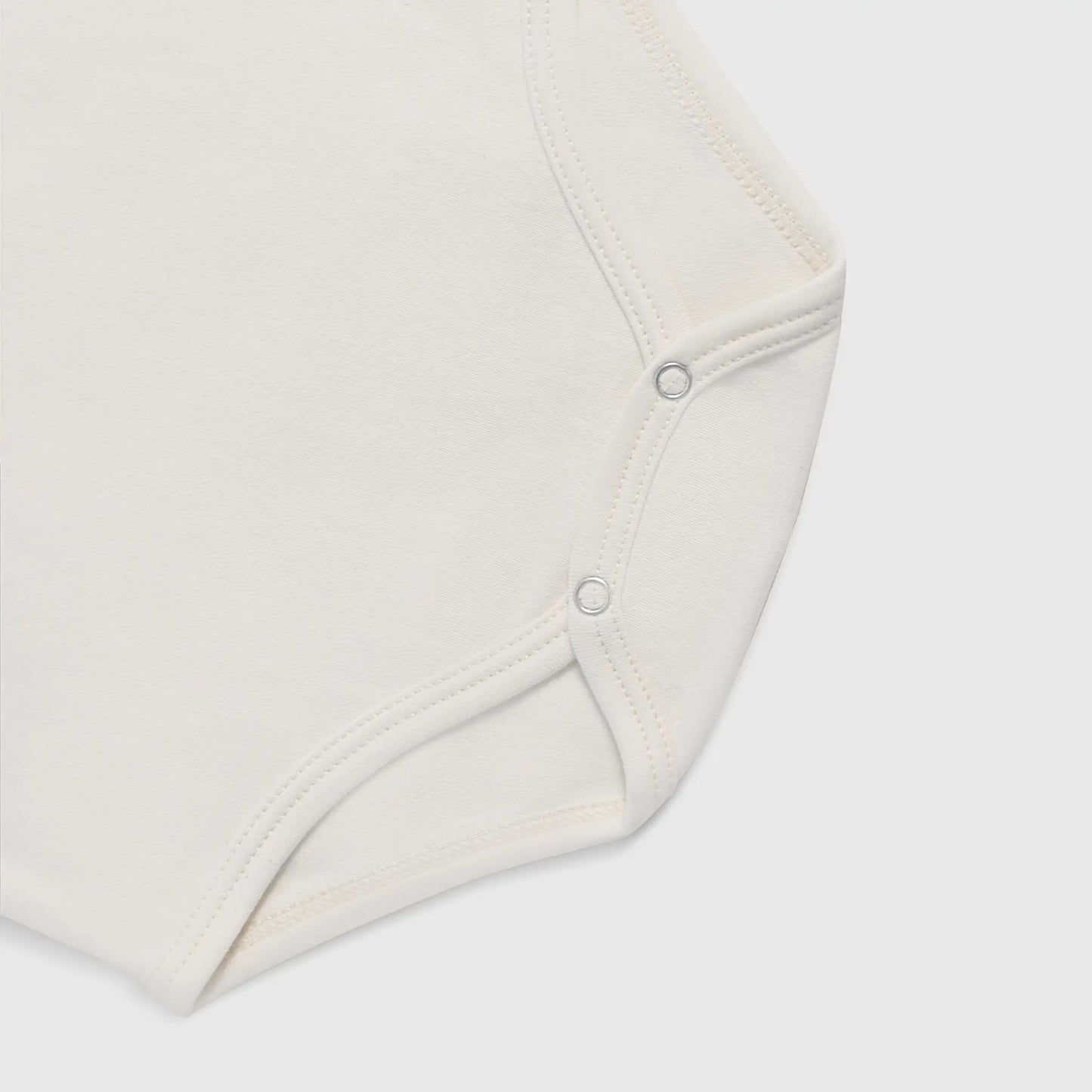 Baby's Organic Pima Cotton Short-Sleeve Bodysuit color Undyed