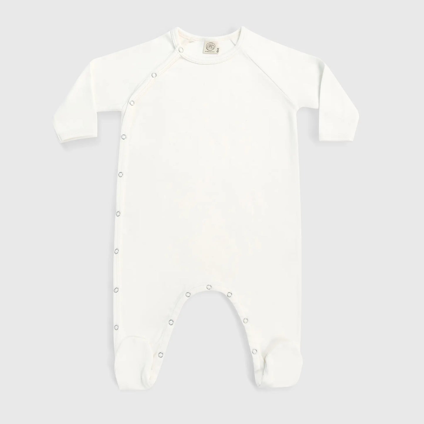 babys non toxic footie pajamas color Undyed