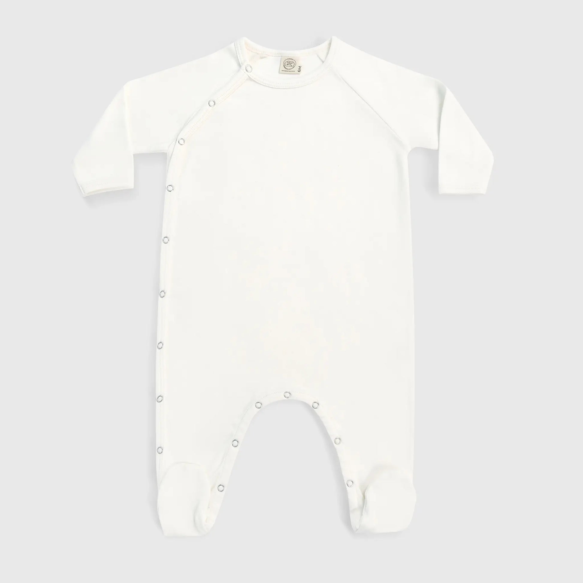 babys non toxic footie pajamas color Undyed