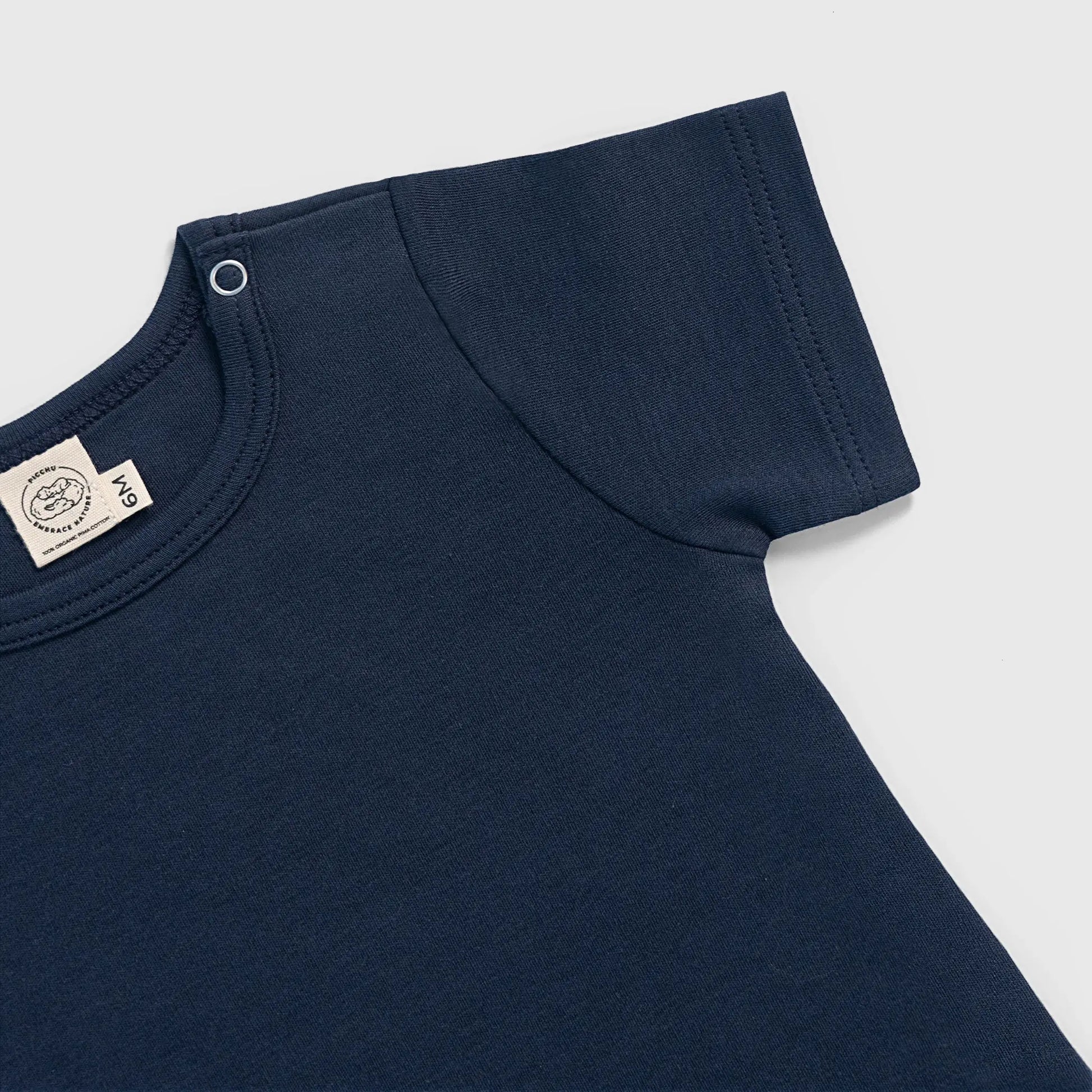 babys plastic free tee color navy blue