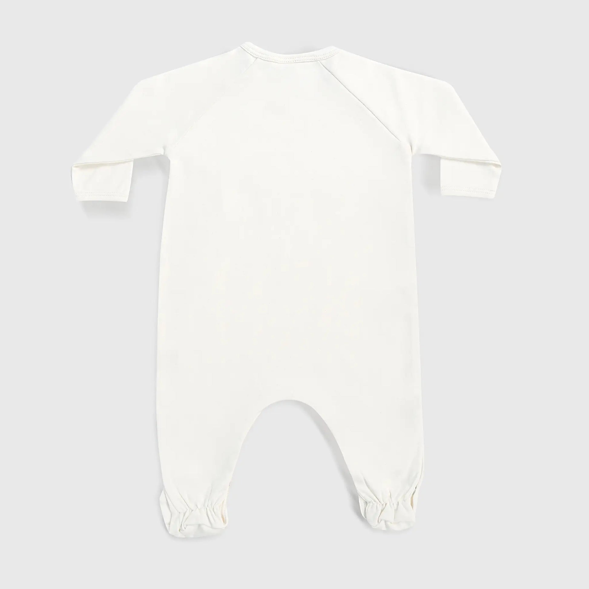 babys sustainable footie pajamas color Undyed