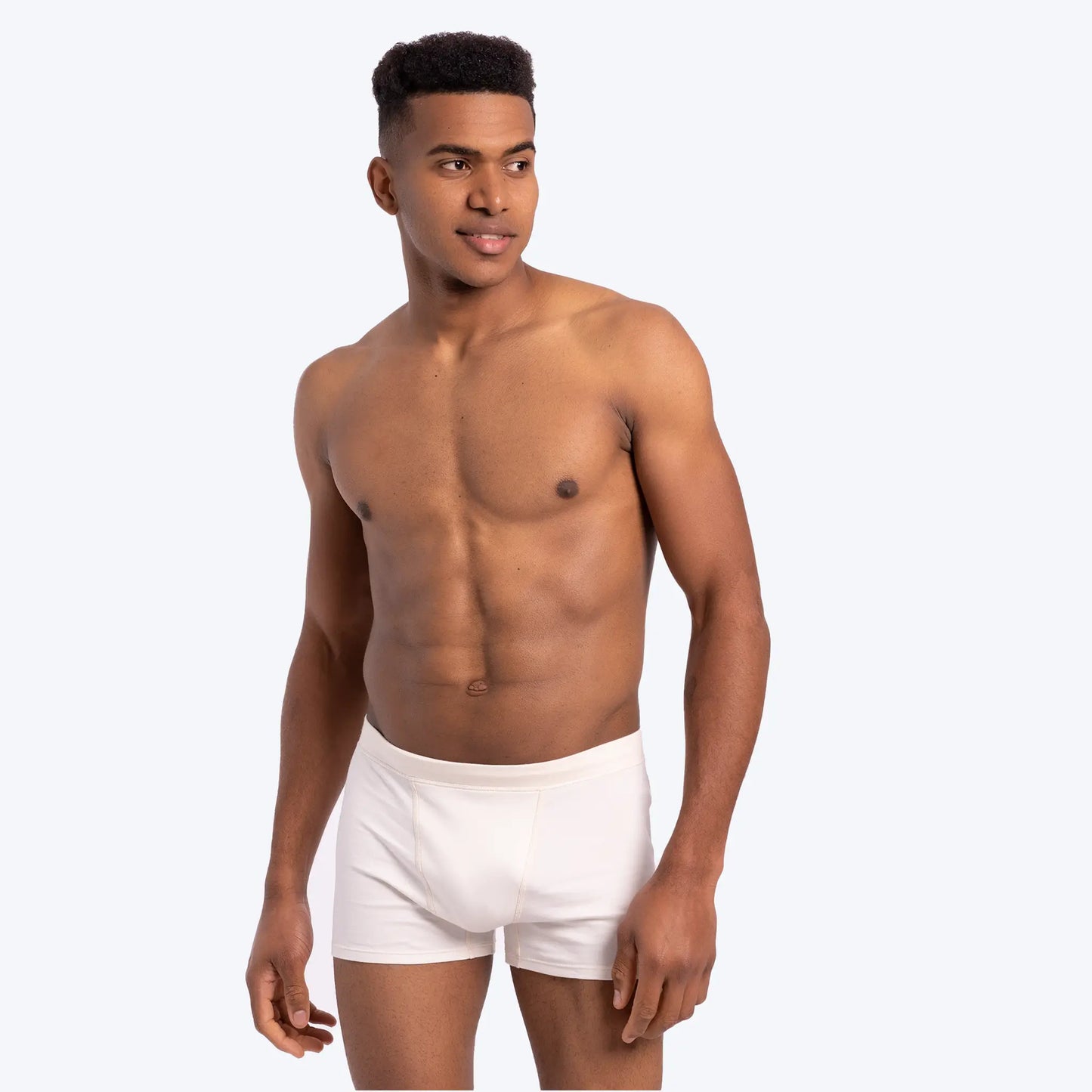 Men's Organic Pima Cotton Boxer Briefs color Undyed