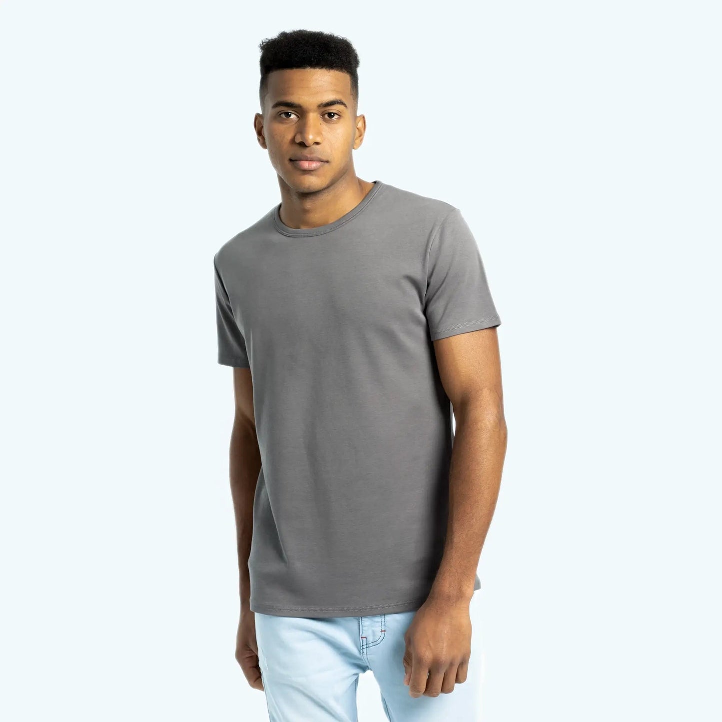 Men's Organic Pima Cotton T-Shirt color Natural Gray