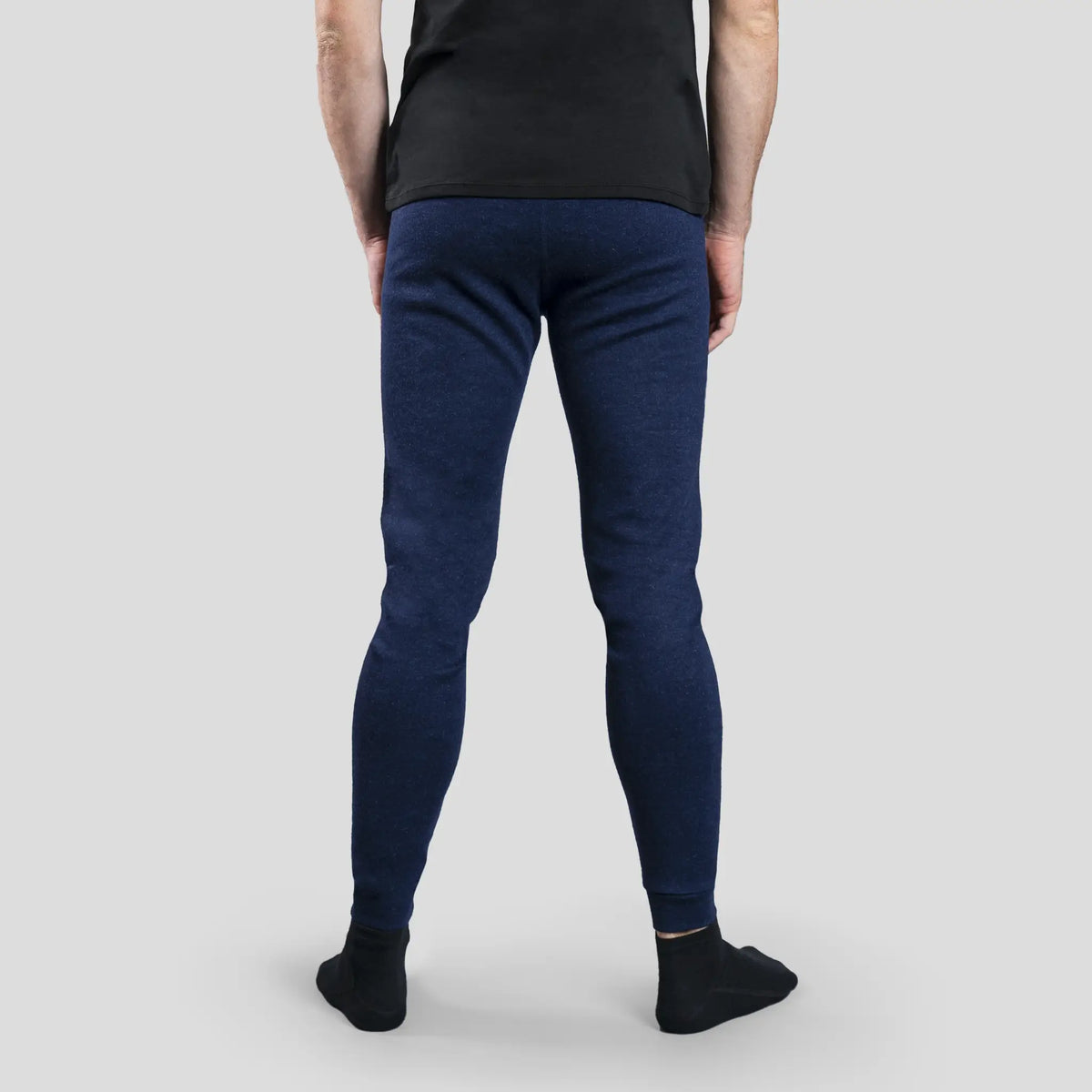 mens biodegradable wool sweatpants color navy blue