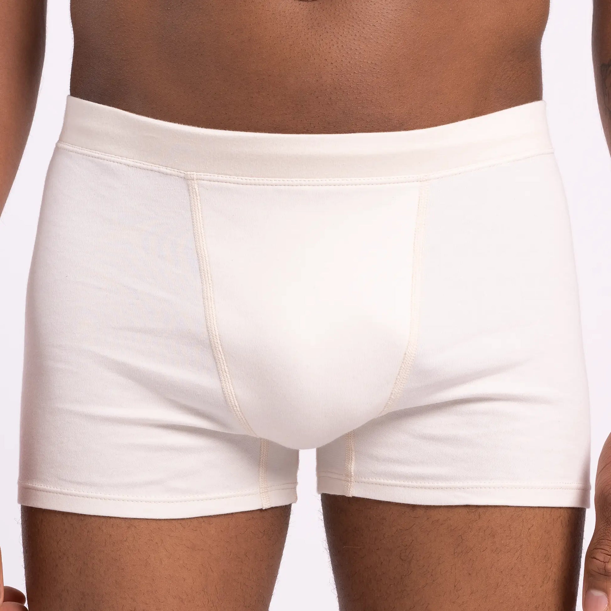 mens cotton fabric boxer briefs color Undyed