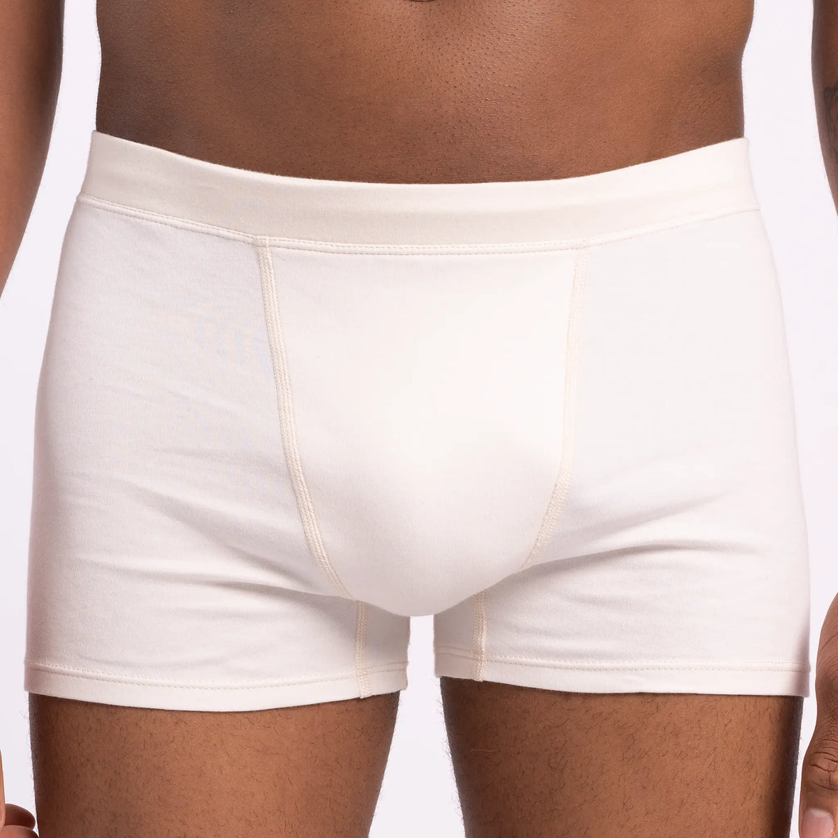 mens cotton fabric boxer briefs color Undyed