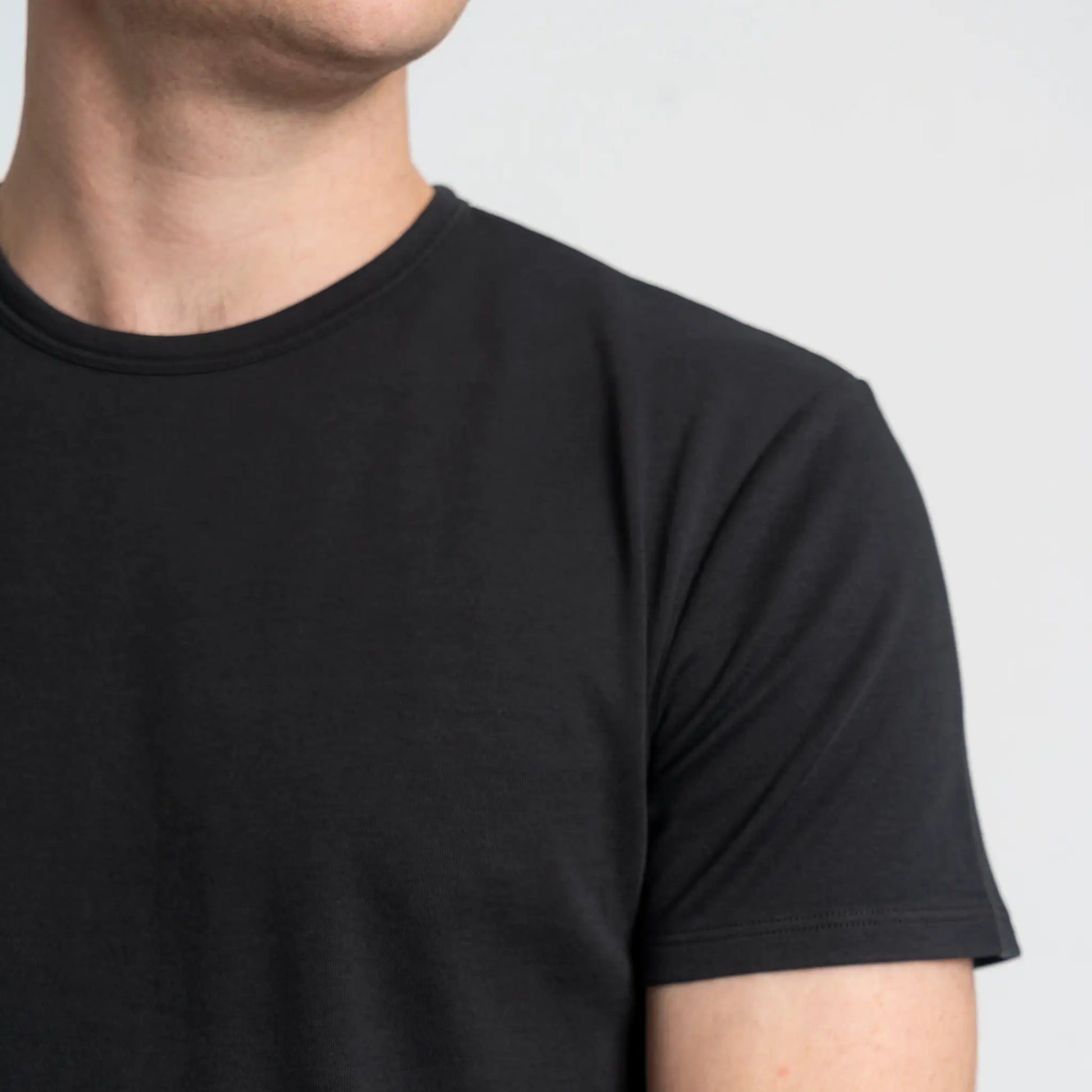 Men's Organic Pima Cotton T-Shirt color Black