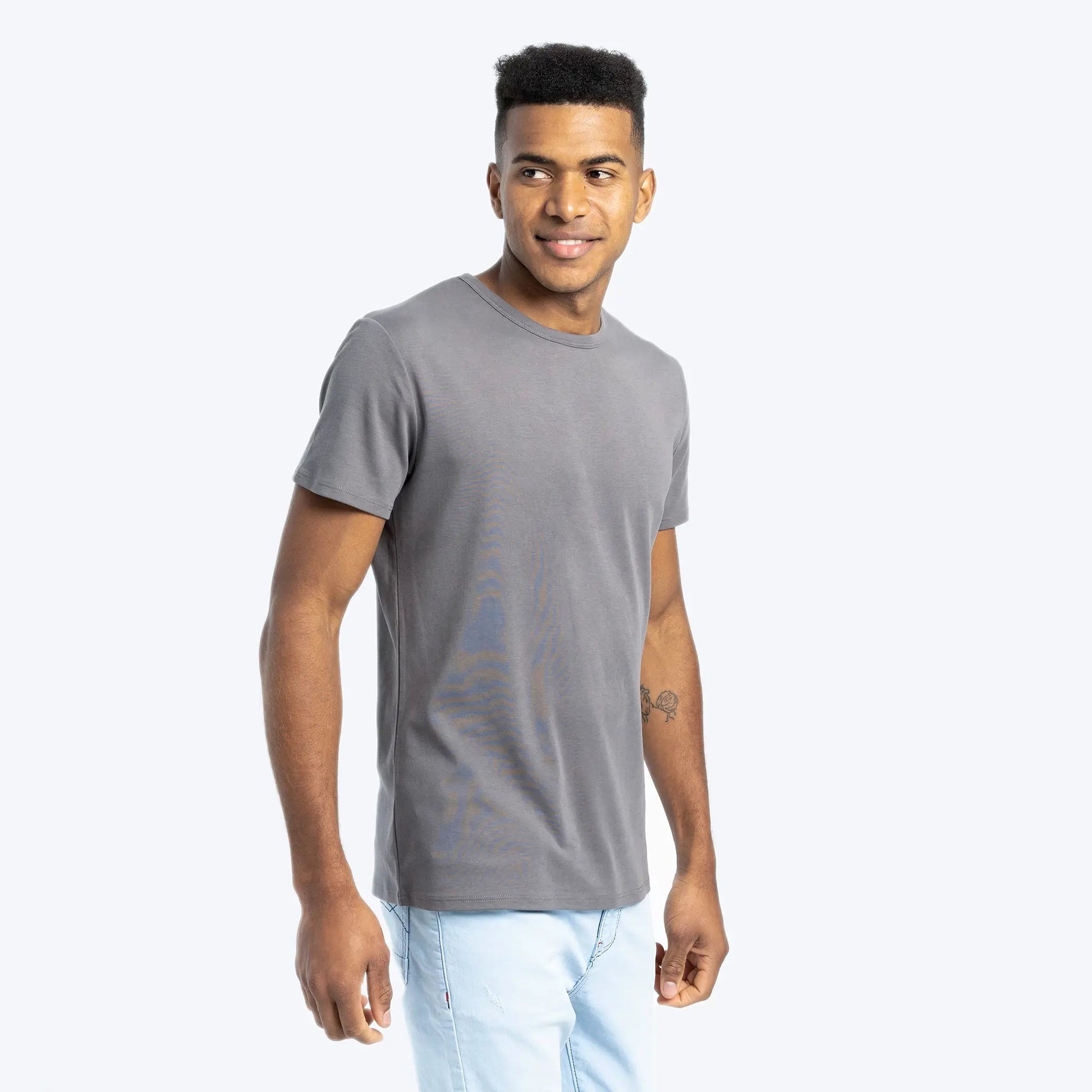 Men's Organic Pima Cotton T-Shirt color Natural Gray
