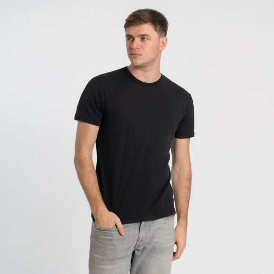 Men's Organic Pima Cotton T-Shirt color Black