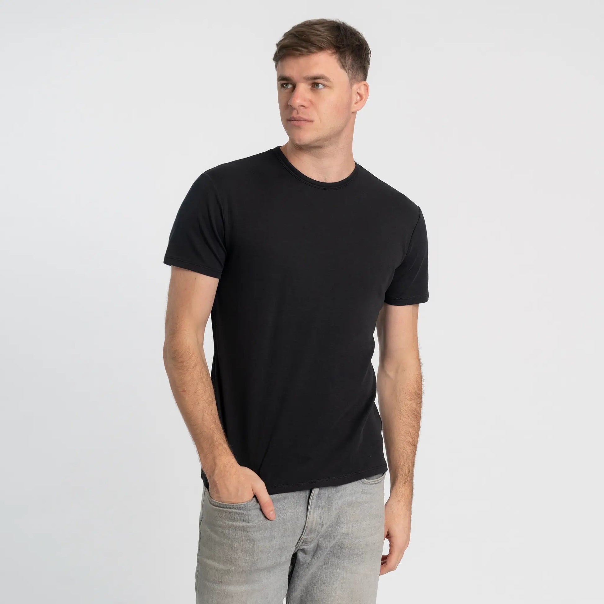 Men's Organic Pima Cotton T-Shirt color Black