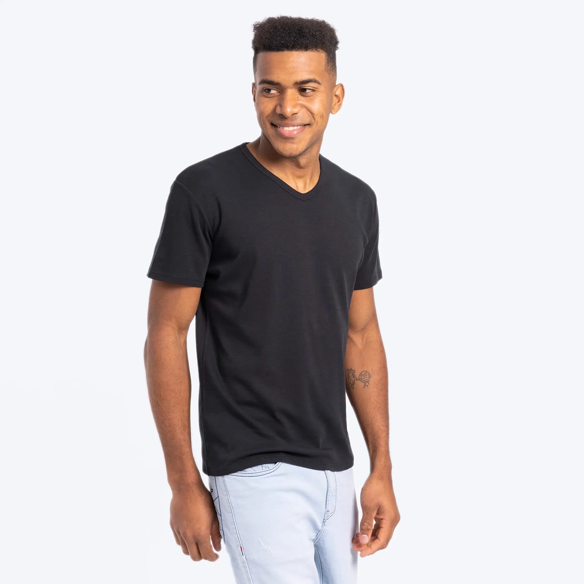Men's Organic Pima Cotton V-Neck T-Shirt