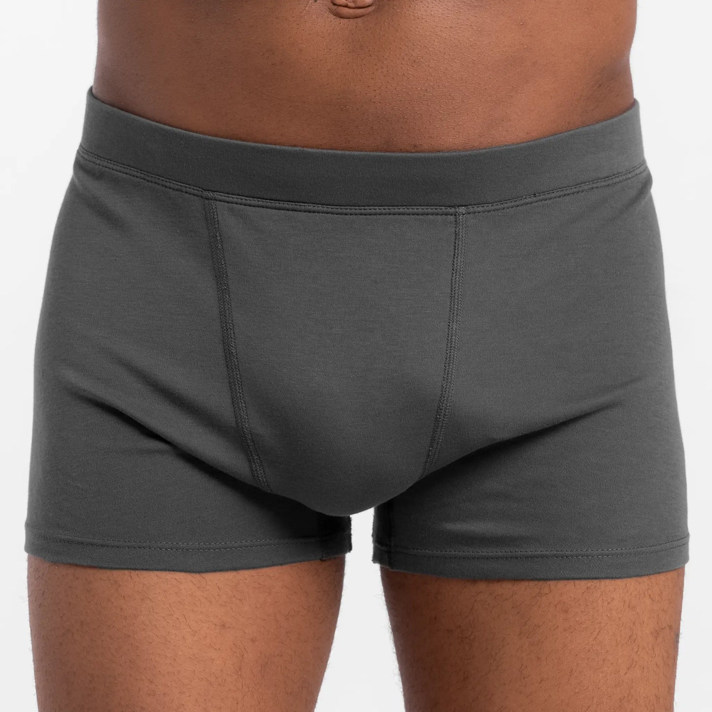 mens organic cotton boxer briefs color gray