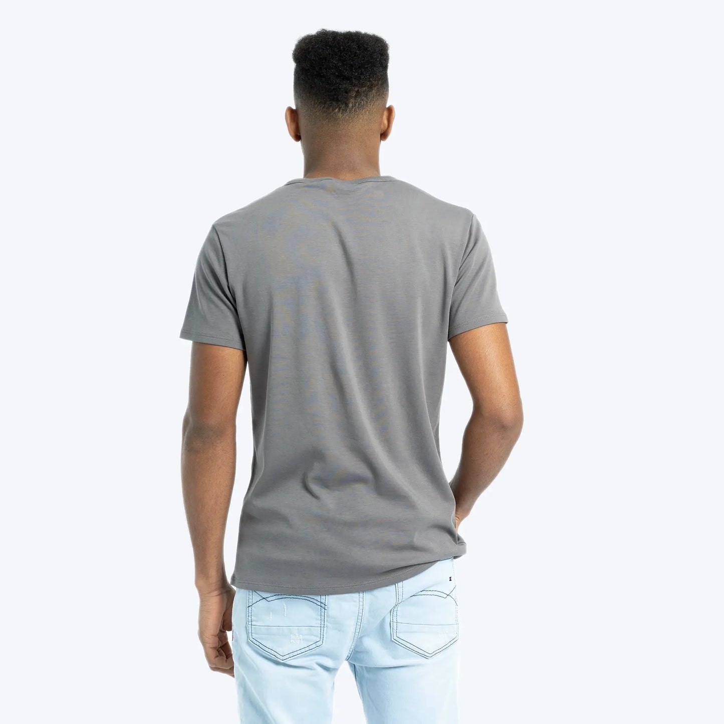 Men's Organic Pima Cotton T-Shirt color Natural Gray