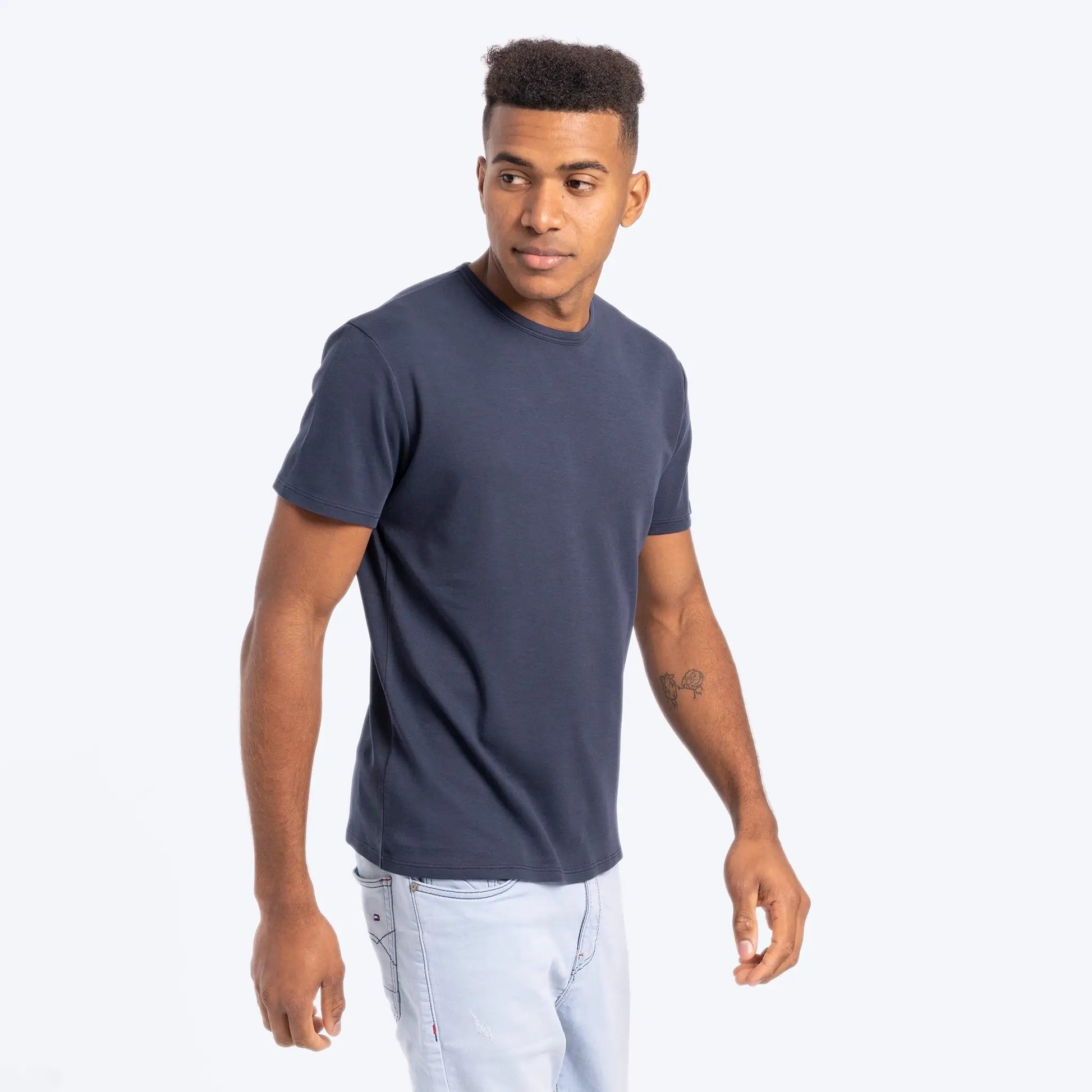 Men's Organic Pima Cotton T-Shirt color Navy Blue