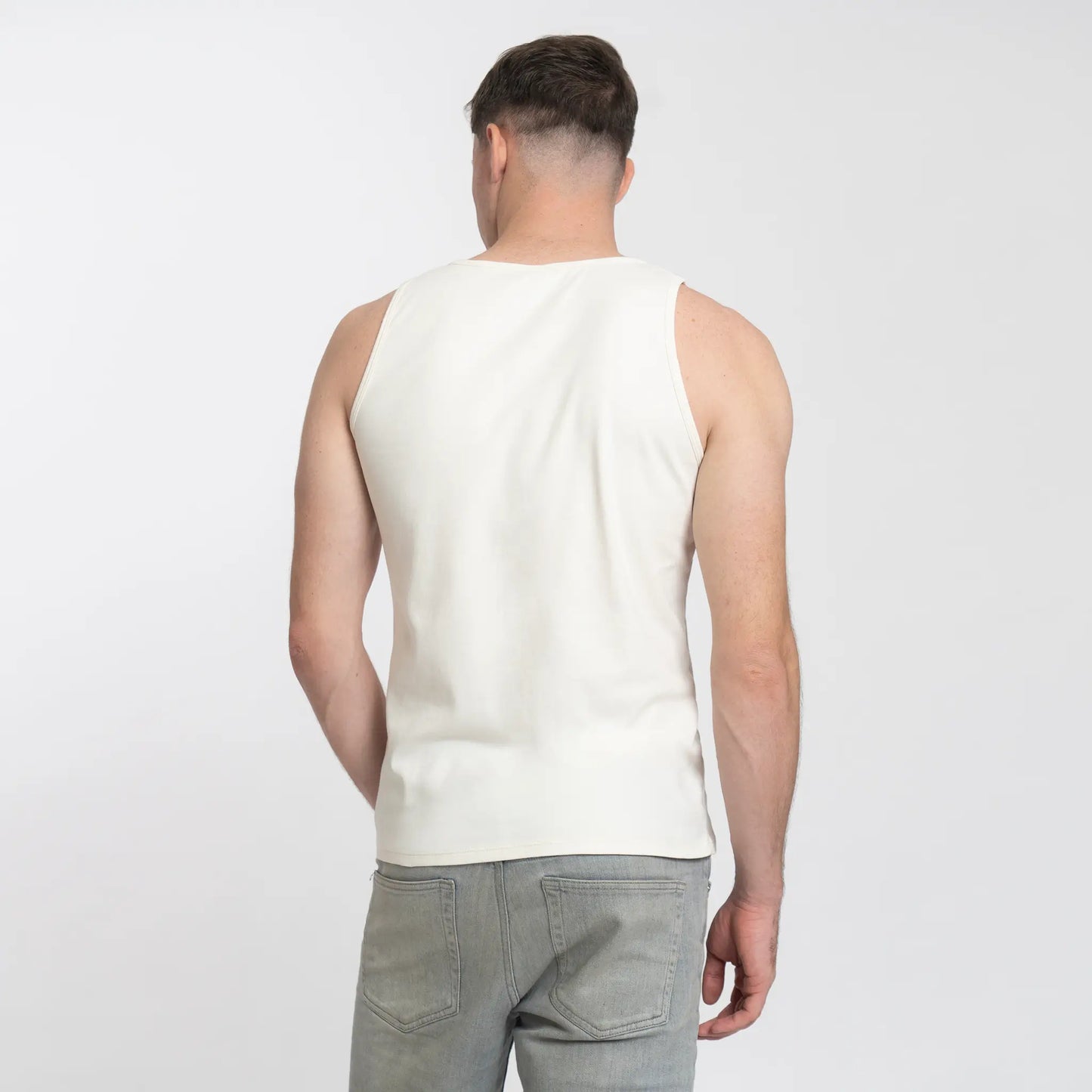 mens ultra soft tank top color Undyed
