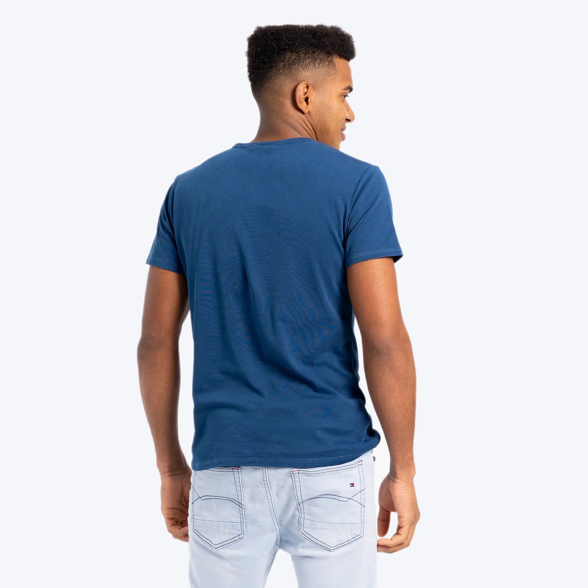 Men's Organic Pima Cotton T-Shirt color Natural Blue