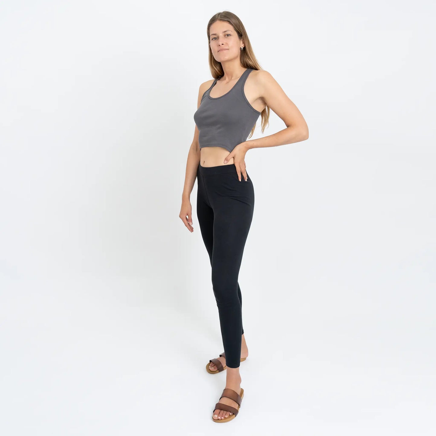 Mix 2 Pack - Women's Organic Pima Cotton Short Tank & Leggings cover