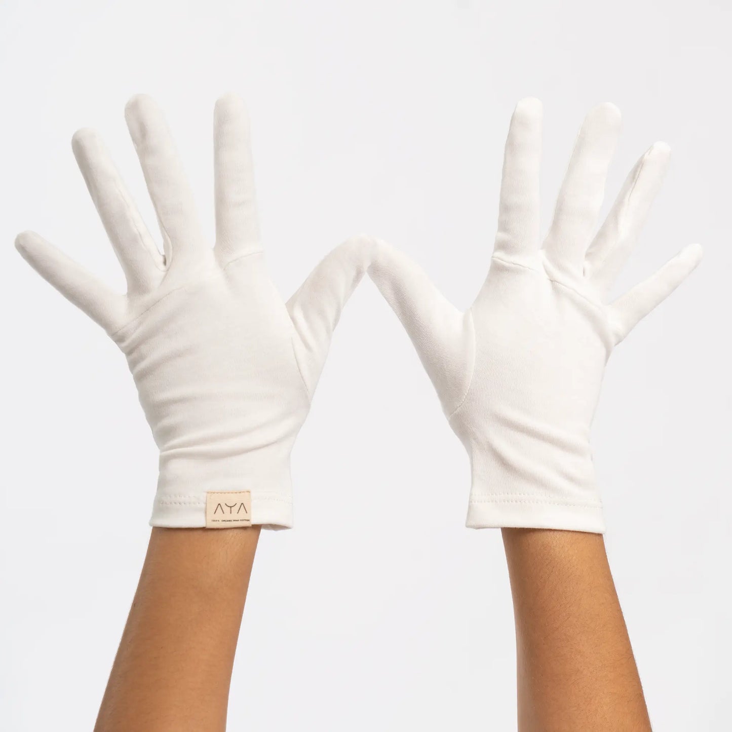natural unisex plastic free gloves color Undyed