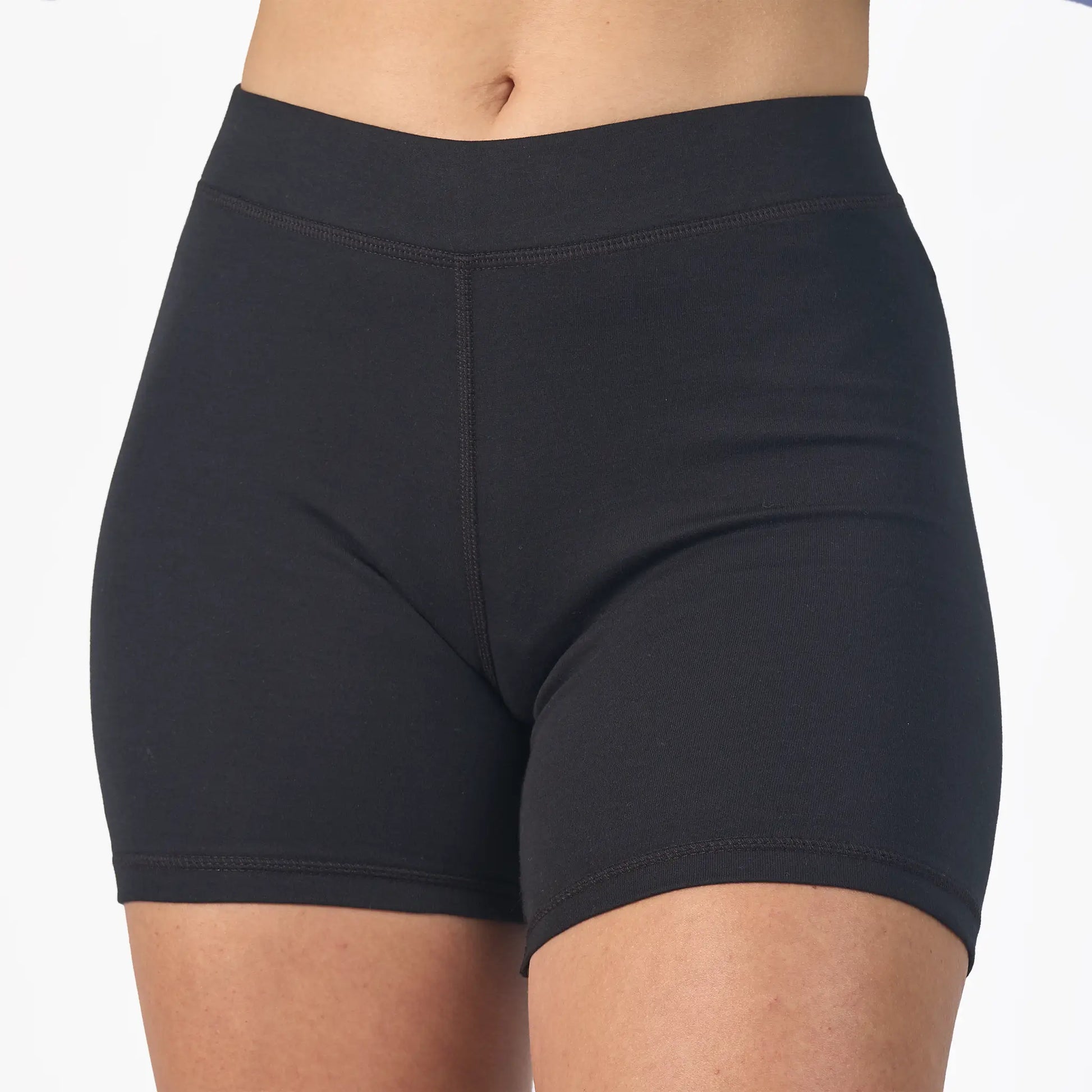 womens all biker shorts color black