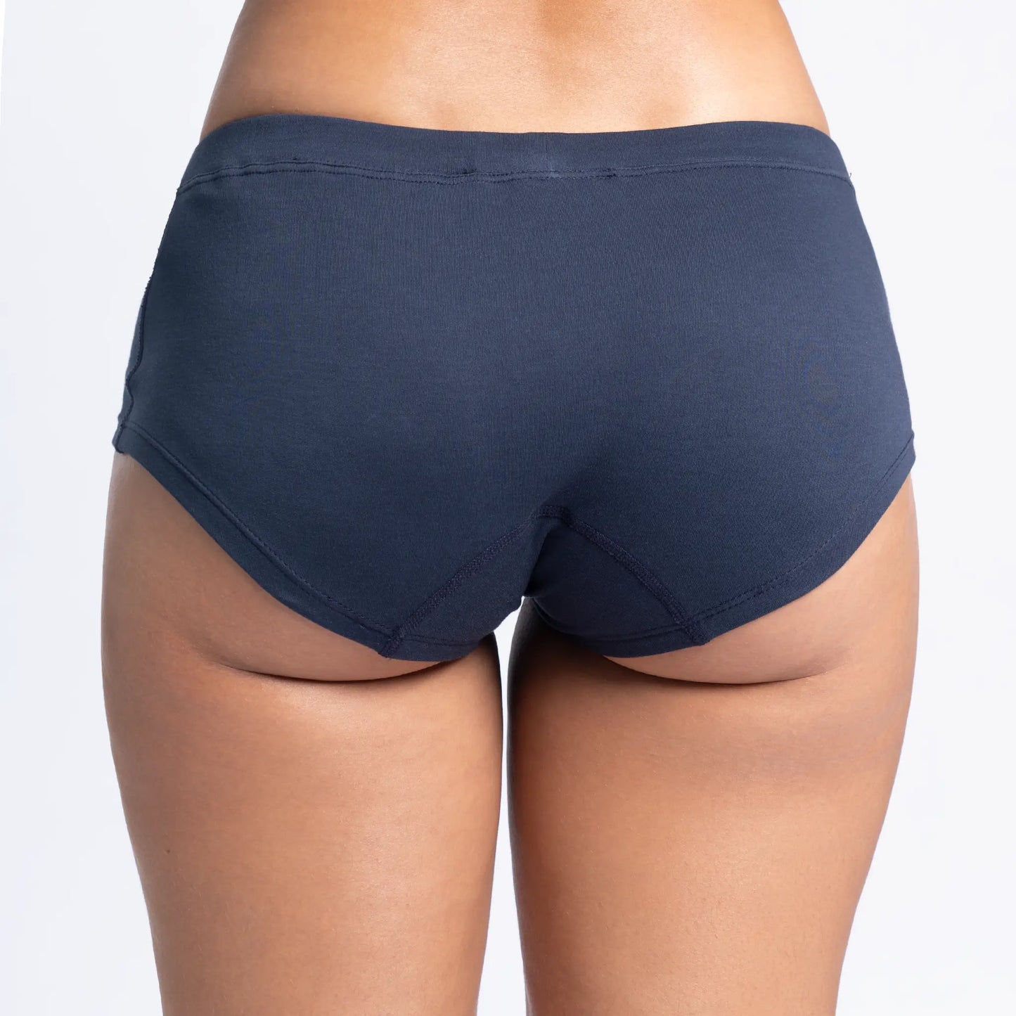 Women's Organic Pima Cotton Panties color Navy Blue