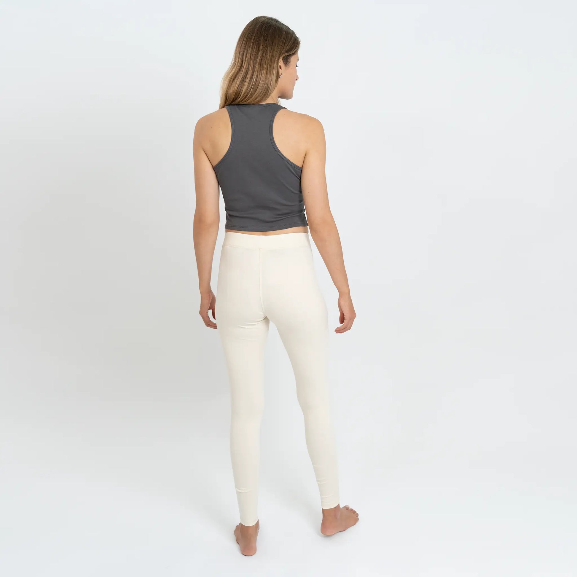 Women's Organic Pima Cotton Leggings color Undyed