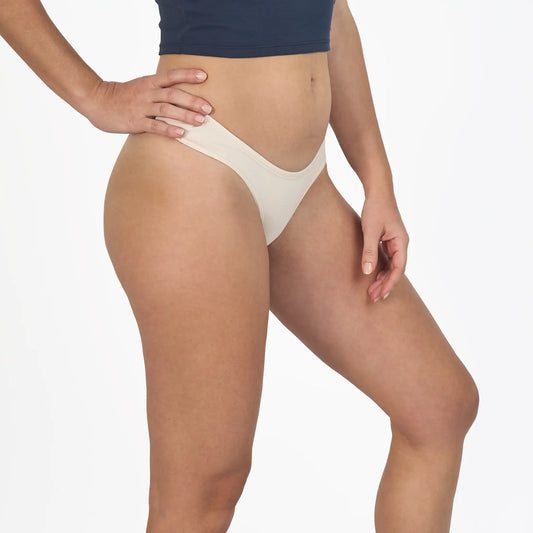 natural womens biodegradable thong color Undyed